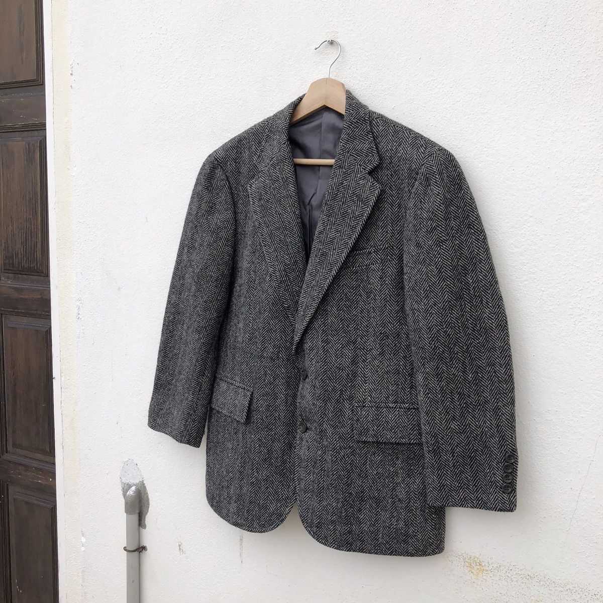 Harris Tweed HAND WOVEN HARRIS TWEED 100% WOOL COAT NEW YORKER Size US M / EU 48-50 / 2 - 2 Thumbnail