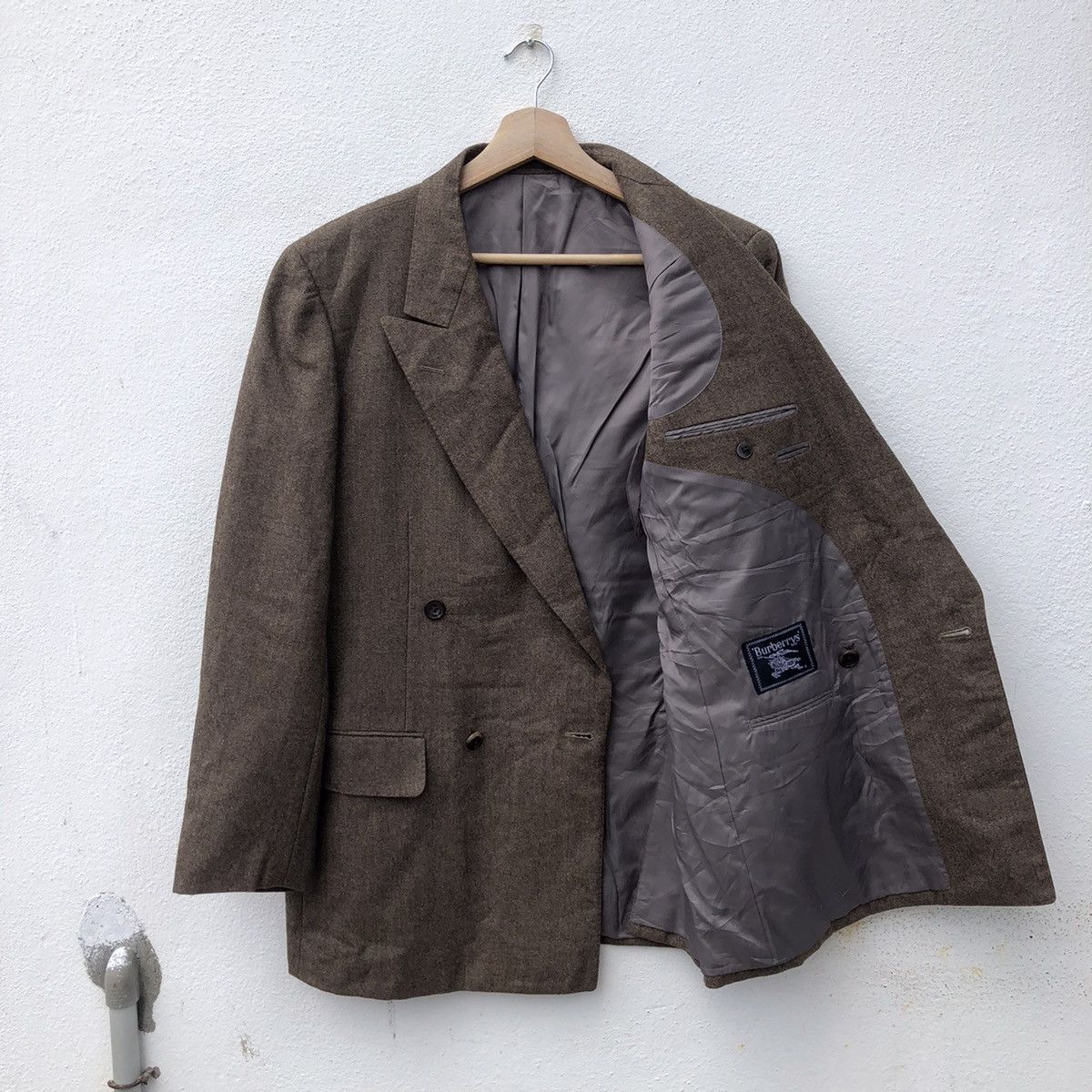 Burberry BURBERRY CASUAL COAT RARE DESIGN TASMANIA WOOL Size US M / EU 48-50 / 2 - 6 Thumbnail