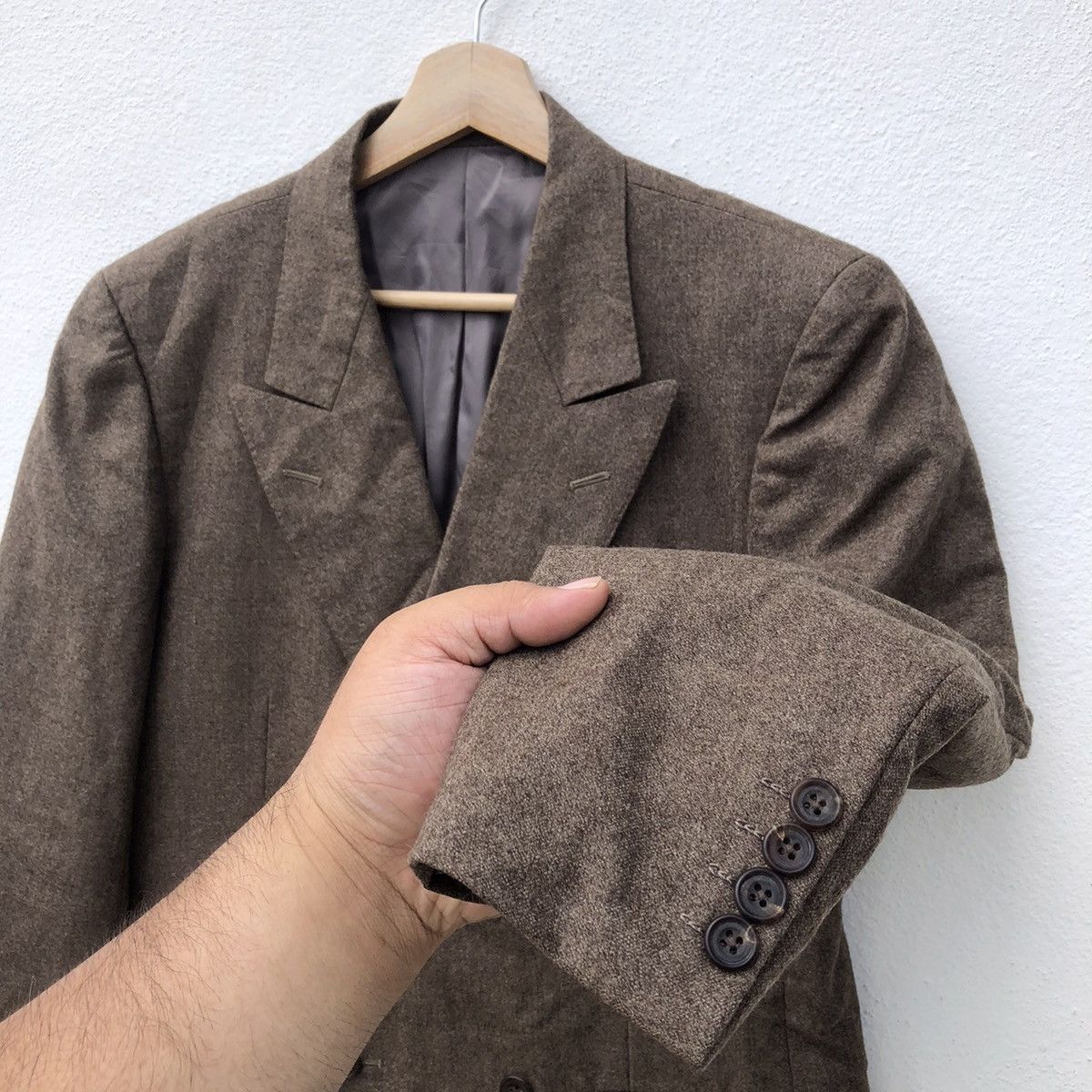 Burberry BURBERRY CASUAL COAT RARE DESIGN TASMANIA WOOL Size US M / EU 48-50 / 2 - 4 Thumbnail