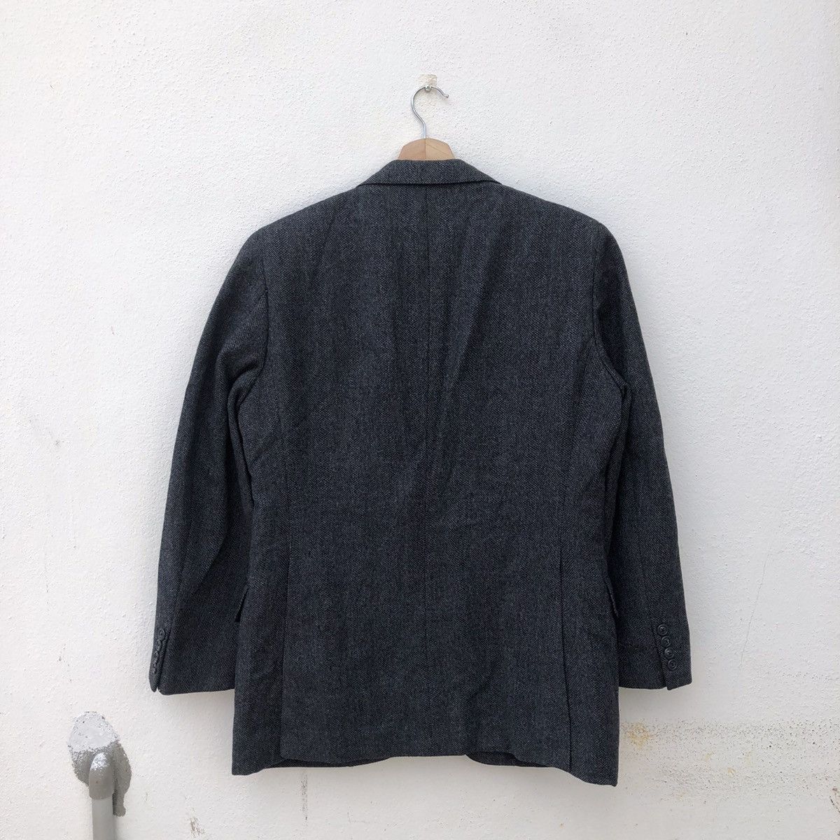 Burberry VINTAGE HERRINGBONE BURBERRY WOOL CASUAL COAT Size US M / EU 48-50 / 2 - 5 Thumbnail