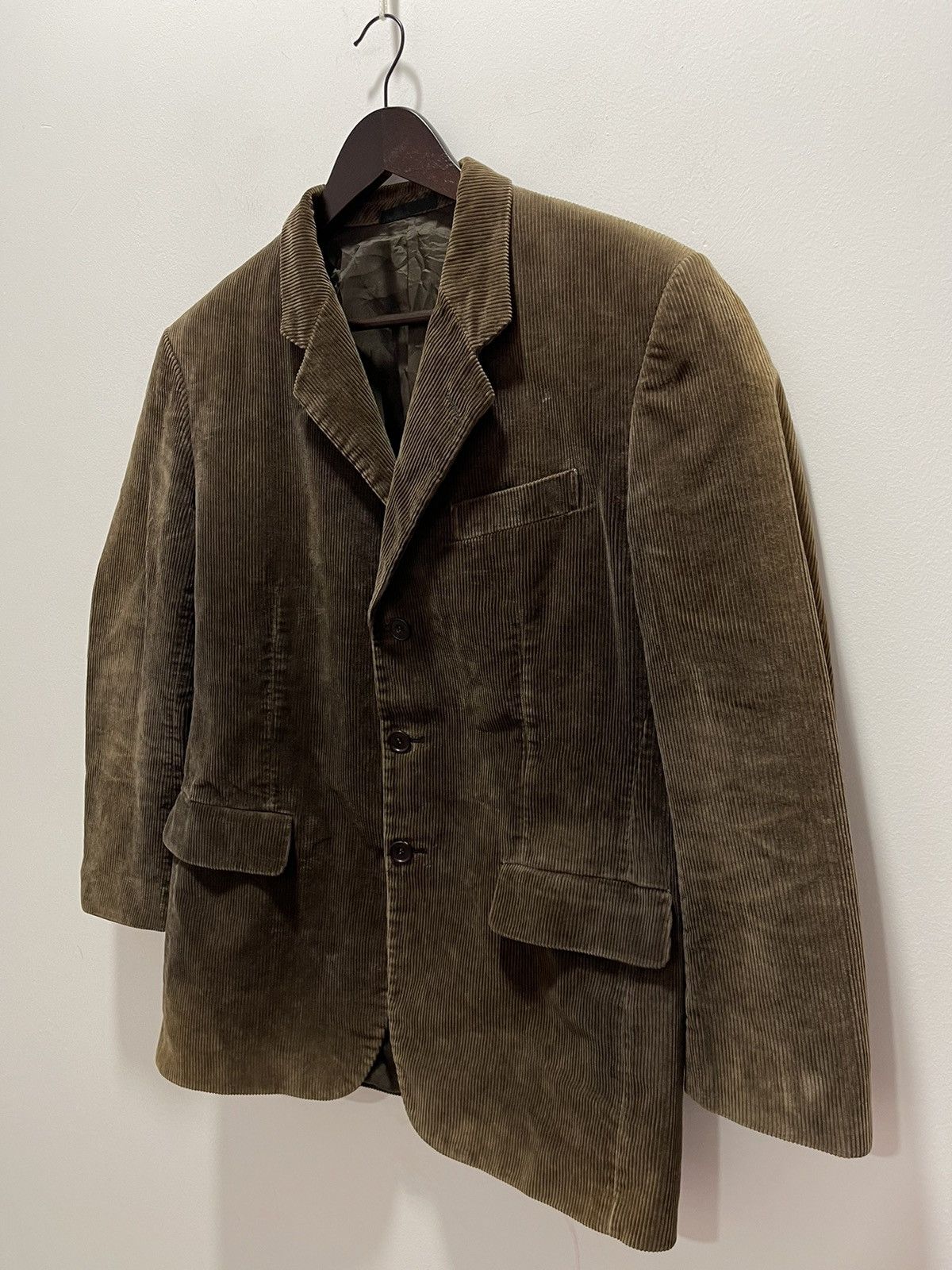 Yohji Yamamoto AAR DURBAN BY YOHJI YAMAMOTO CORDUROY DISCOLOURED JACKET Size US S / EU 44-46 / 1 - 3 Thumbnail