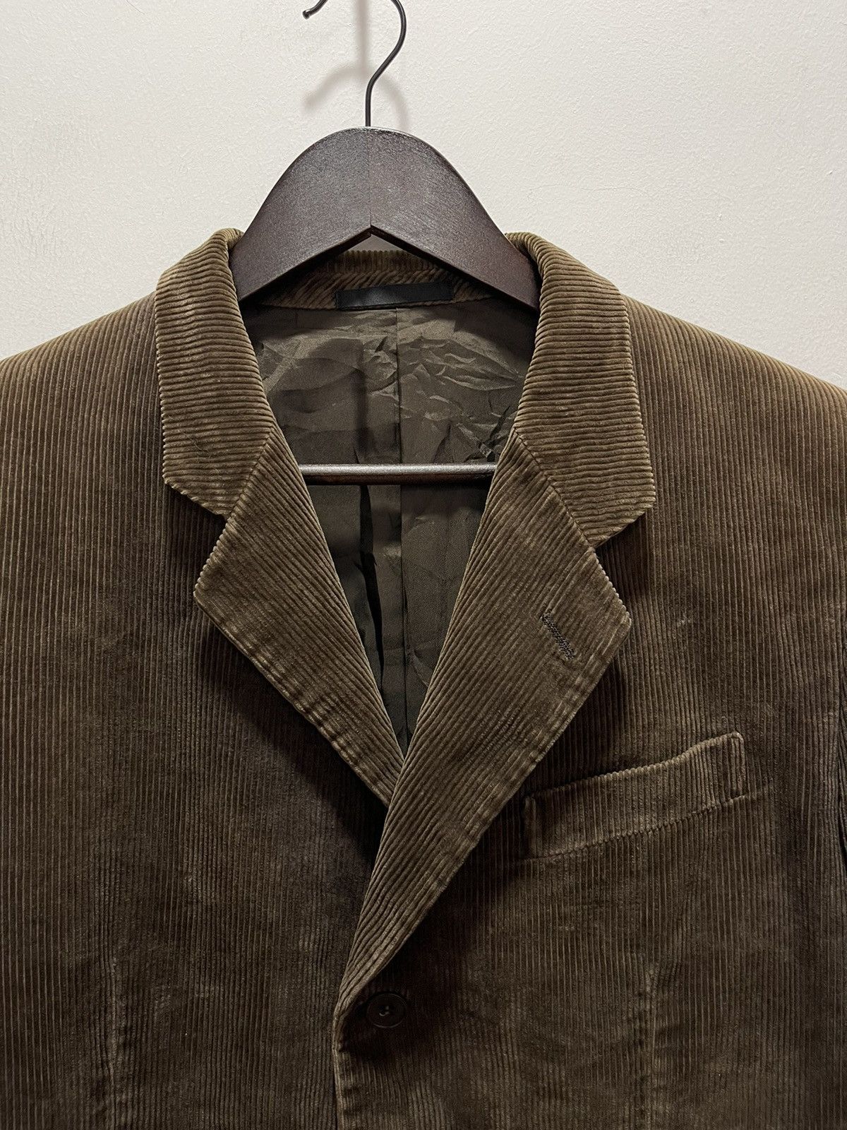 Yohji Yamamoto AAR DURBAN BY YOHJI YAMAMOTO CORDUROY DISCOLOURED JACKET Size US S / EU 44-46 / 1 - 5 Thumbnail