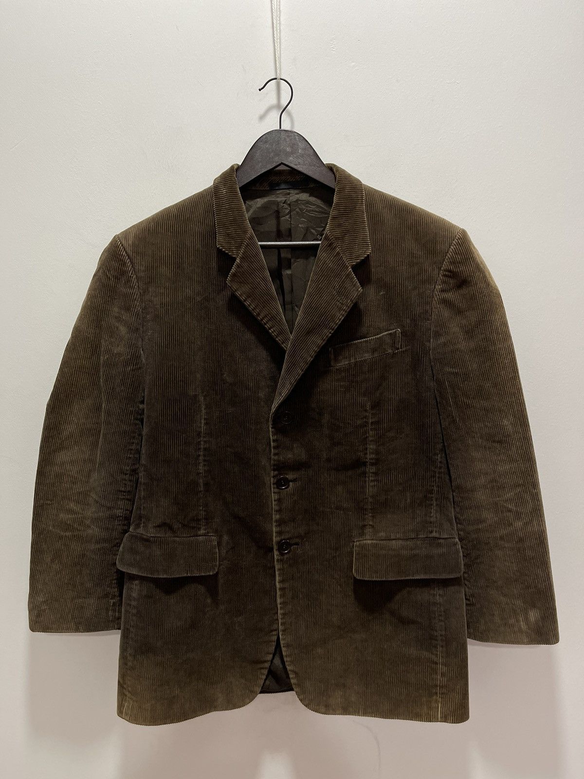 Yohji Yamamoto AAR DURBAN BY YOHJI YAMAMOTO CORDUROY DISCOLOURED JACKET Size US S / EU 44-46 / 1 - 2 Thumbnail