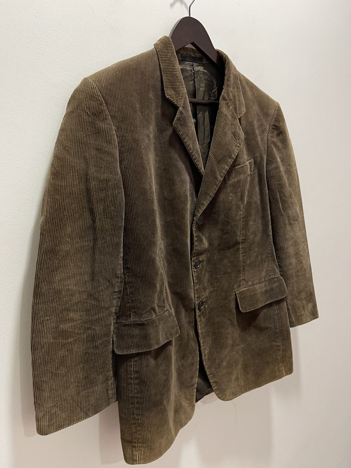 Yohji Yamamoto AAR DURBAN BY YOHJI YAMAMOTO CORDUROY DISCOLOURED JACKET Size US S / EU 44-46 / 1 - 4 Thumbnail