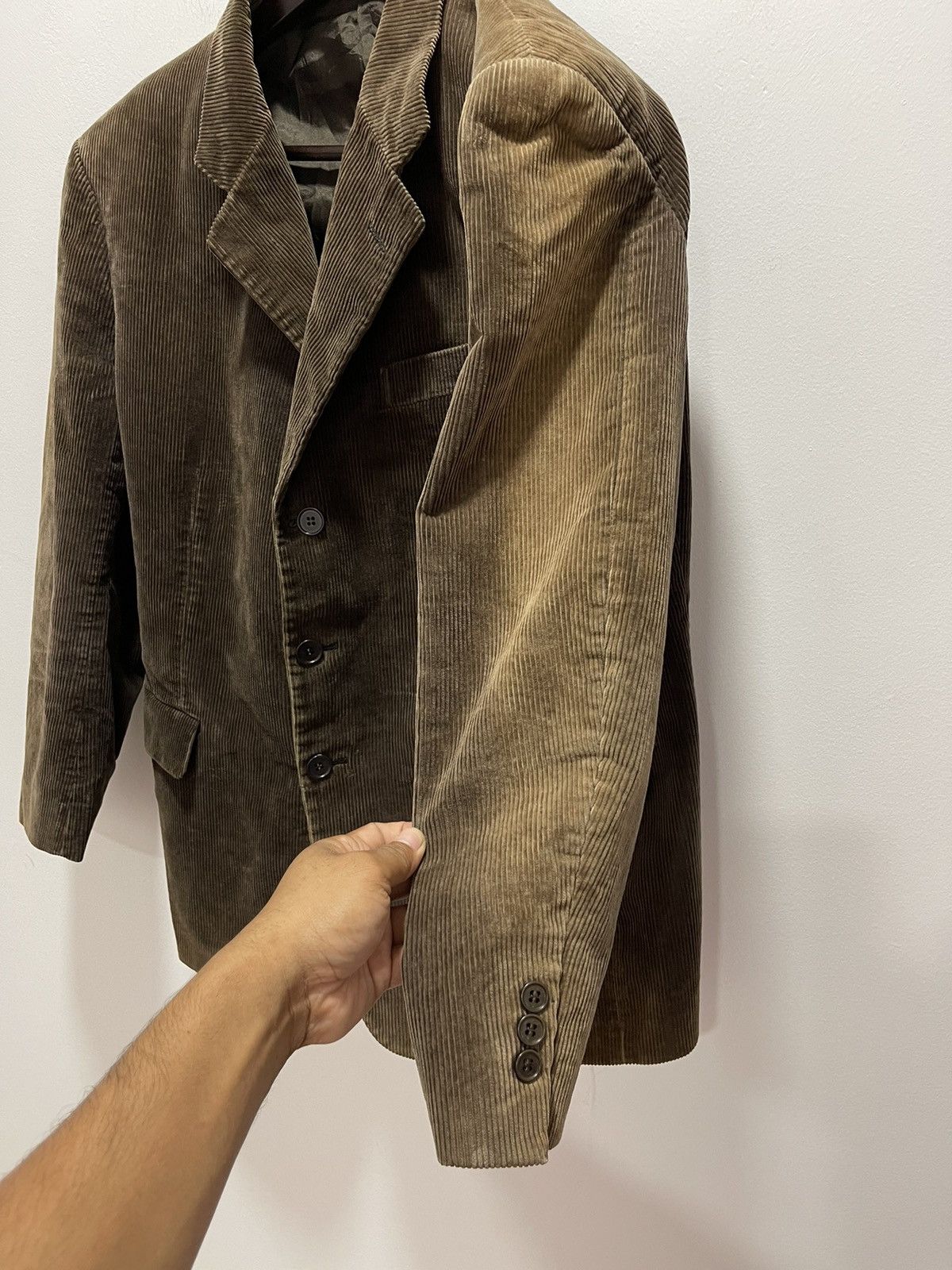 Yohji Yamamoto AAR DURBAN BY YOHJI YAMAMOTO CORDUROY DISCOLOURED JACKET Size US S / EU 44-46 / 1 - 8 Thumbnail