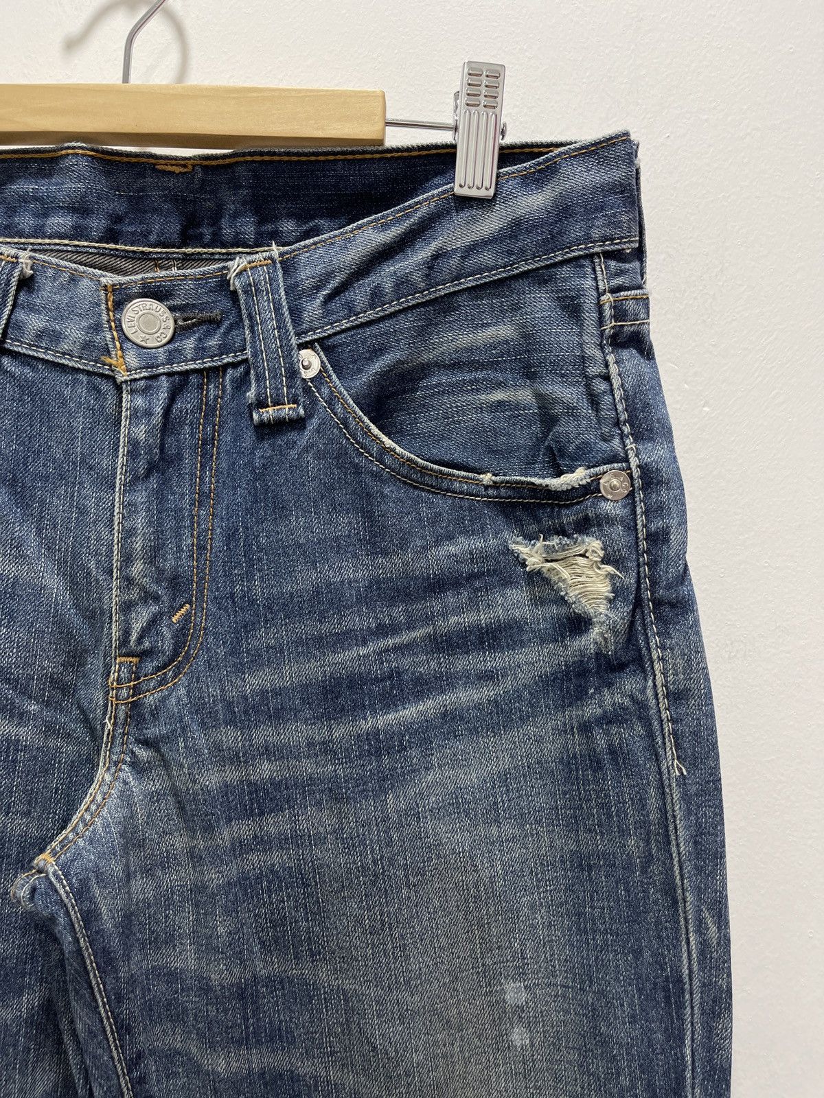 Levi's × Levi's Vintage Clothing × Vintage LEVIS 708 SPLATTERED PAINT NON SELVEDGE DISTRESSED JEANS Size US 31 - 8 Thumbnail