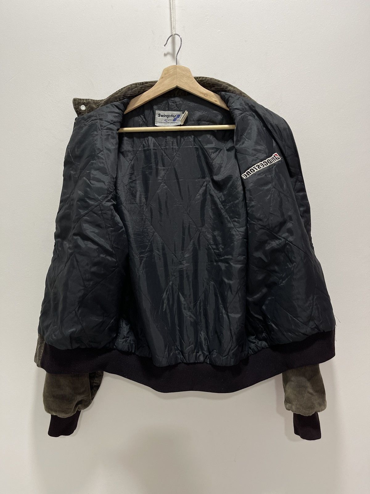 Swingster VINTAGE 80s SWINGSTER BRIDGESTONE CORDUROY ZIP UP JACKET Size US M / EU 48-50 / 2 - 7 Thumbnail