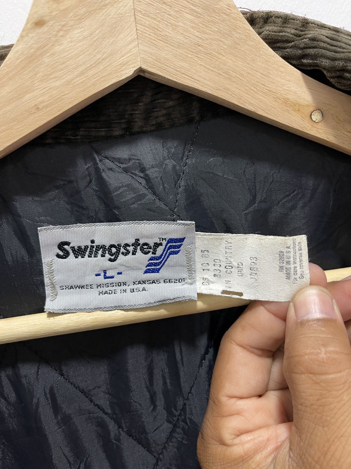 Swingster VINTAGE 80s SWINGSTER BRIDGESTONE CORDUROY ZIP UP JACKET Size US M / EU 48-50 / 2 - 8 Thumbnail