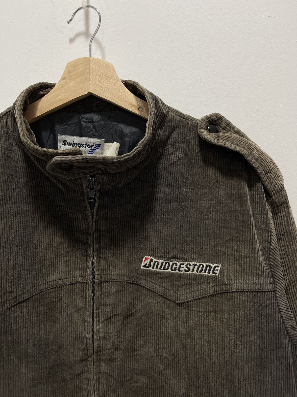 Swingster VINTAGE 80s SWINGSTER BRIDGESTONE CORDUROY ZIP UP JACKET Size US M / EU 48-50 / 2 - 2 Thumbnail