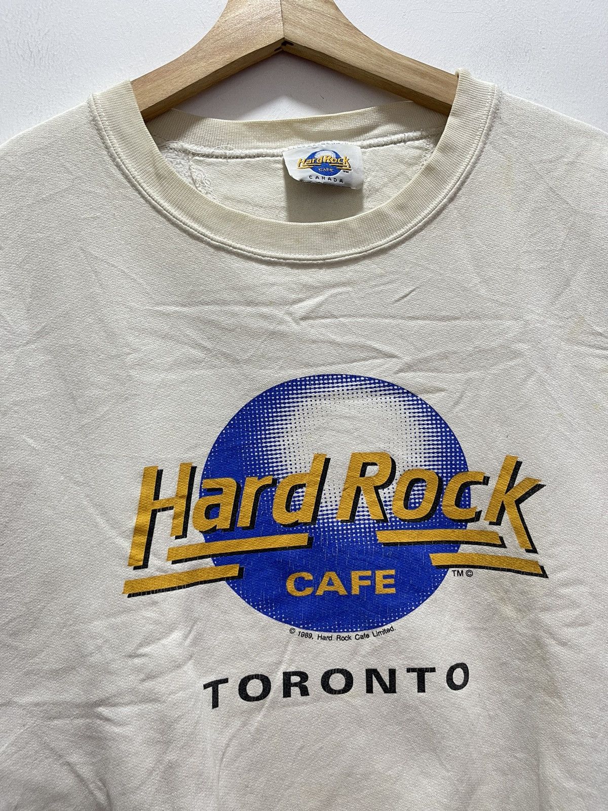Hard Rock Cafe 1989 VINTAGE HARD ROCK CAFE TORONTO DISTRESSED SWEATSHIRT Size US S / EU 44-46 / 1 - 2 Thumbnail