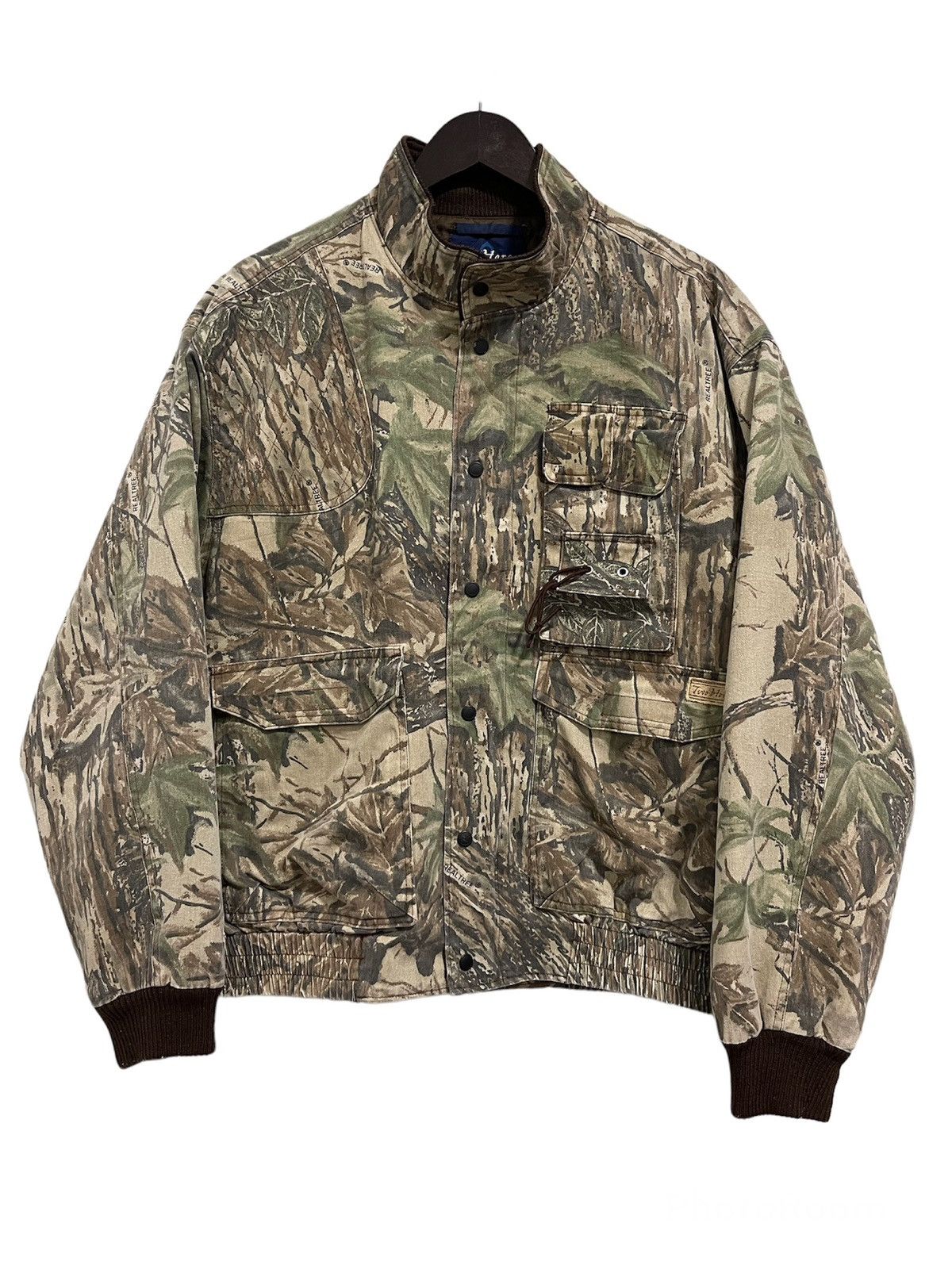 Japanese Brand VINTAGE TWO HORSE LINED JUNGLE OVERPRINT BOMBER STYLE JACKET Size US L / EU 52-54 / 3 - 1 Thumbnail