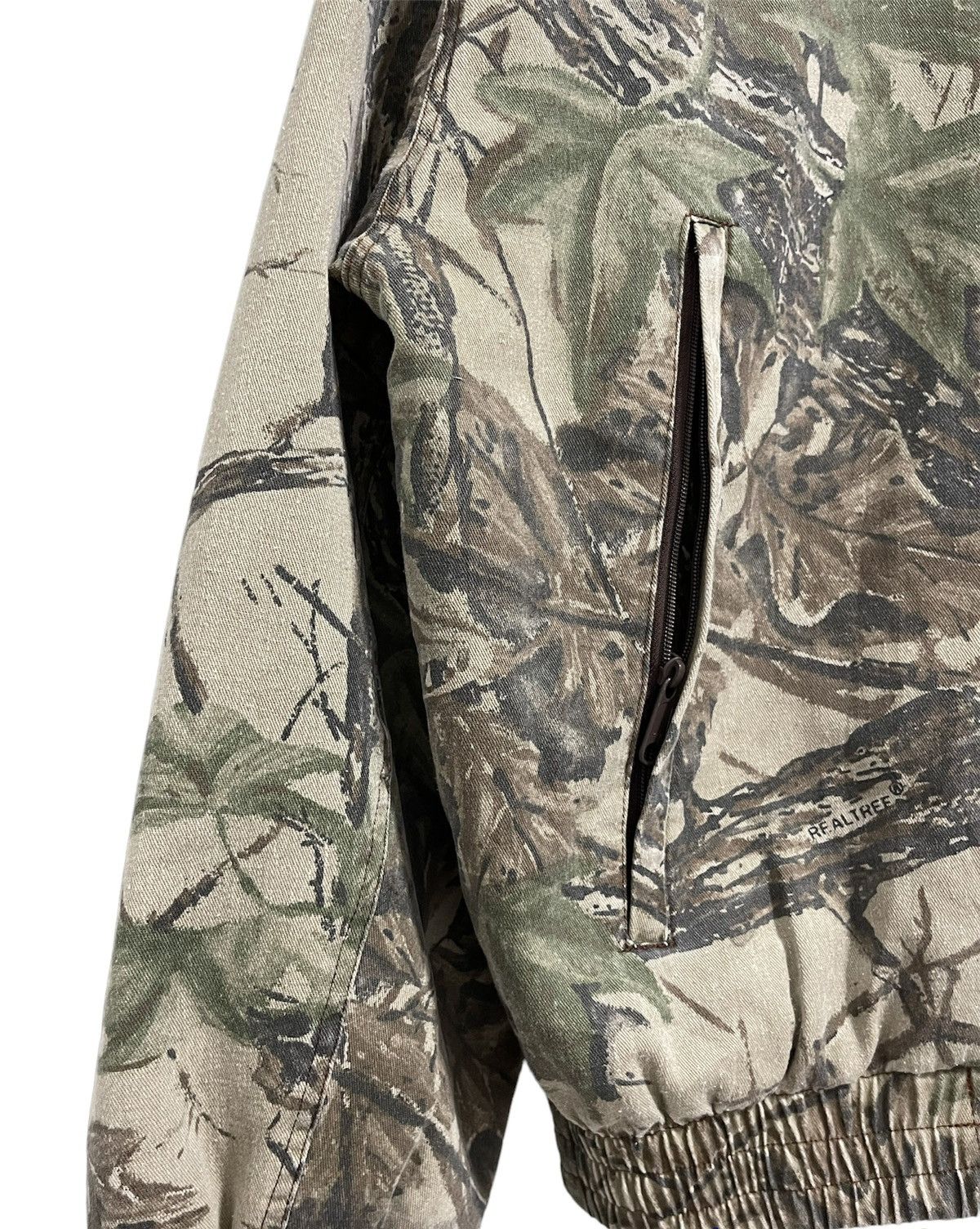 Japanese Brand VINTAGE TWO HORSE LINED JUNGLE OVERPRINT BOMBER STYLE JACKET Size US L / EU 52-54 / 3 - 9 Thumbnail