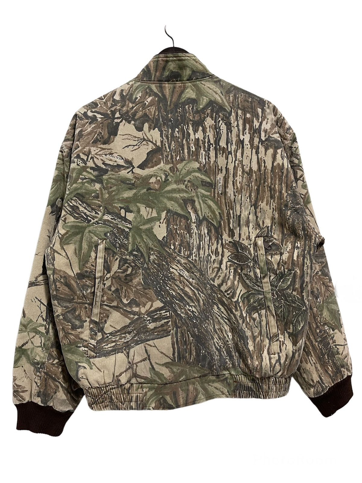 Japanese Brand VINTAGE TWO HORSE LINED JUNGLE OVERPRINT BOMBER STYLE JACKET Size US L / EU 52-54 / 3 - 7 Thumbnail