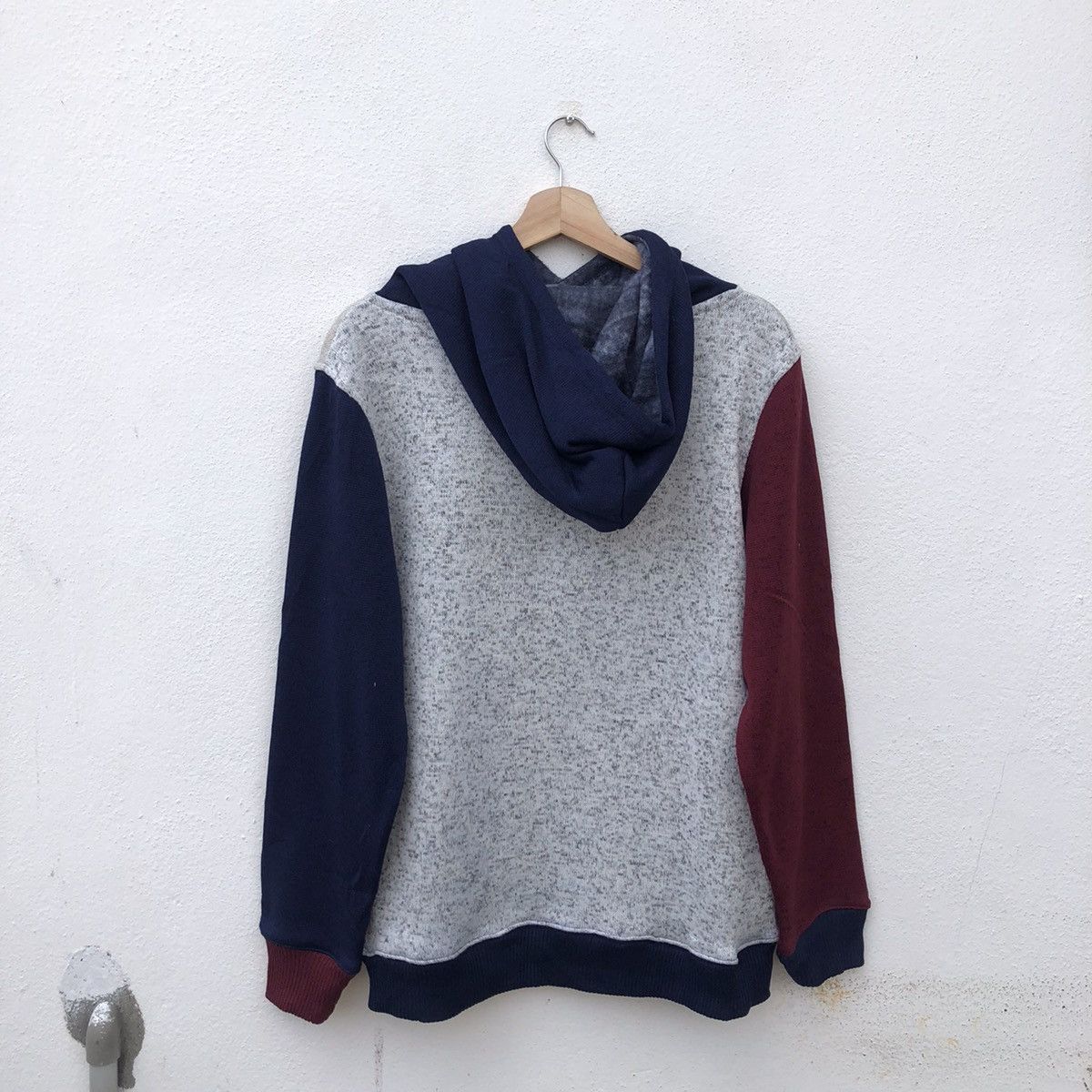 Japanese Brand TRITONE COLOUR HOODIE SWEATER POWER OF THE PEOPLE BIG LOGO Size US L / EU 52-54 / 3 - 6 Thumbnail