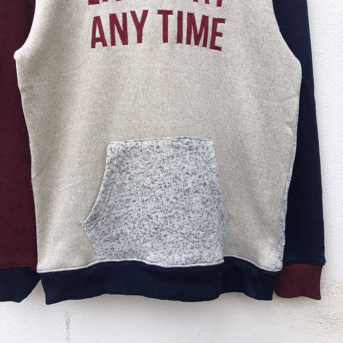 Japanese Brand TRITONE COLOUR HOODIE SWEATER POWER OF THE PEOPLE BIG LOGO Size US L / EU 52-54 / 3 - 4 Thumbnail