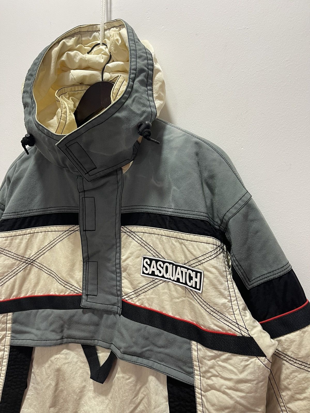 Sasquatchfabrix × Vintage VINTAGE SASQUATCH SKI DESIGN BOMBER JACKET DISTRESSED Size US L / EU 52-54 / 3 - 2 Thumbnail