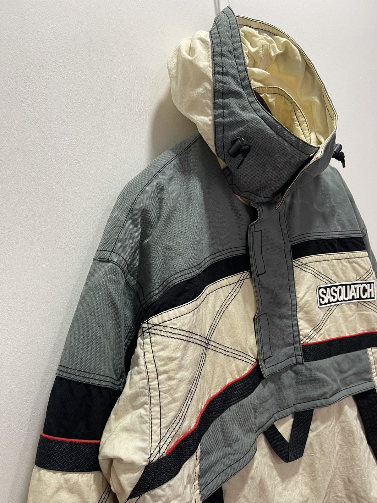 Sasquatchfabrix × Vintage VINTAGE SASQUATCH SKI DESIGN BOMBER JACKET DISTRESSED Size US L / EU 52-54 / 3 - 3 Thumbnail