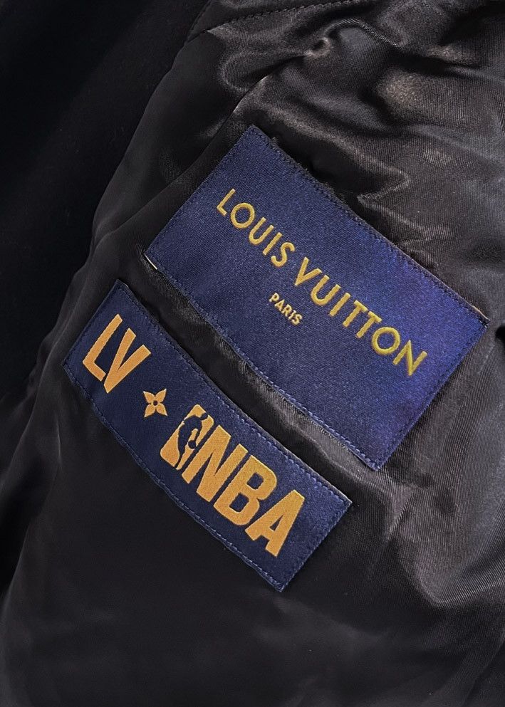 Louis Vuitton × NBA Louis Vuitton x NBA SS2021 Monogram Obscur Leather Jacket Size US XL / EU 56 / 4 - 11 Thumbnail