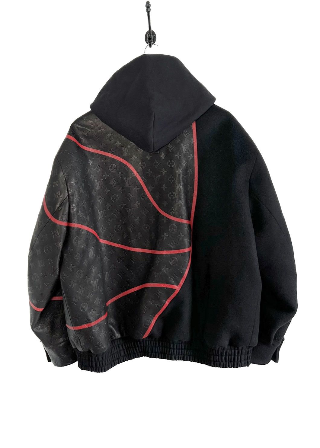 Louis Vuitton × NBA Louis Vuitton x NBA SS2021 Monogram Obscur Leather Jacket Size US XL / EU 56 / 4 - 2 Thumbnail