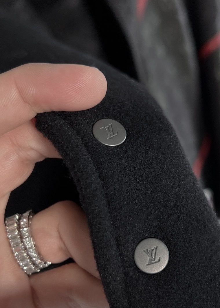 Louis Vuitton × NBA Louis Vuitton x NBA SS2021 Monogram Obscur Leather Jacket Size US XL / EU 56 / 4 - 8 Thumbnail