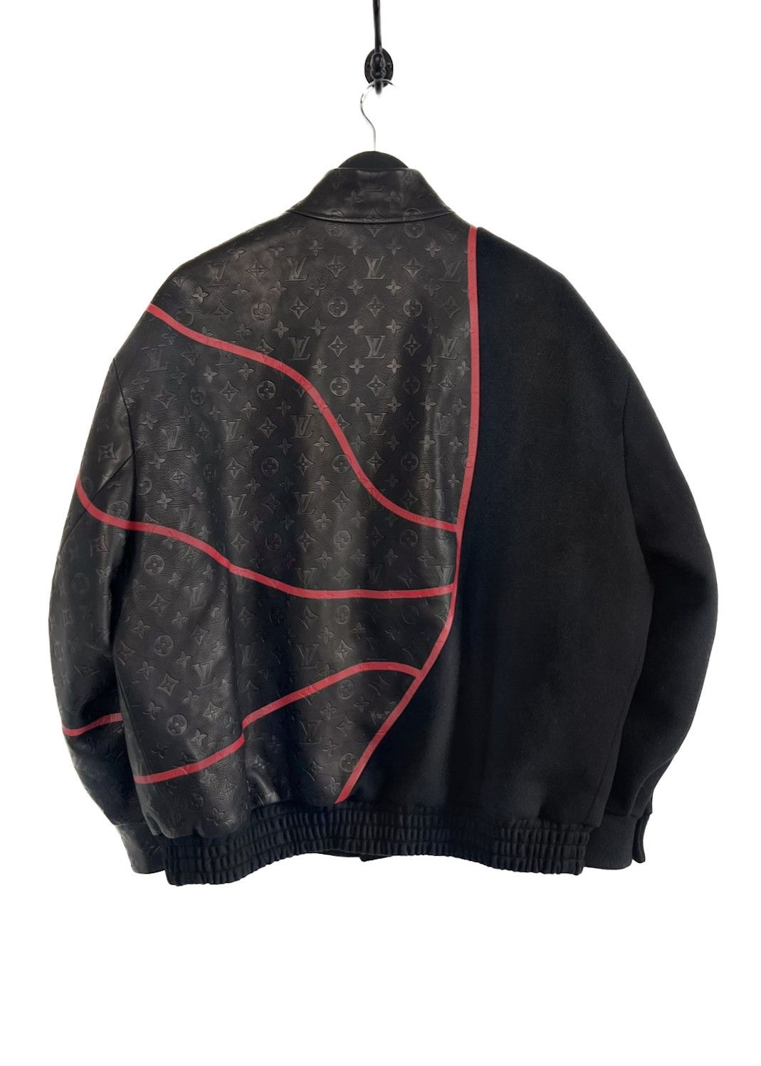 Louis Vuitton × NBA Louis Vuitton x NBA SS2021 Monogram Obscur Leather Jacket Size US XL / EU 56 / 4 - 4 Thumbnail