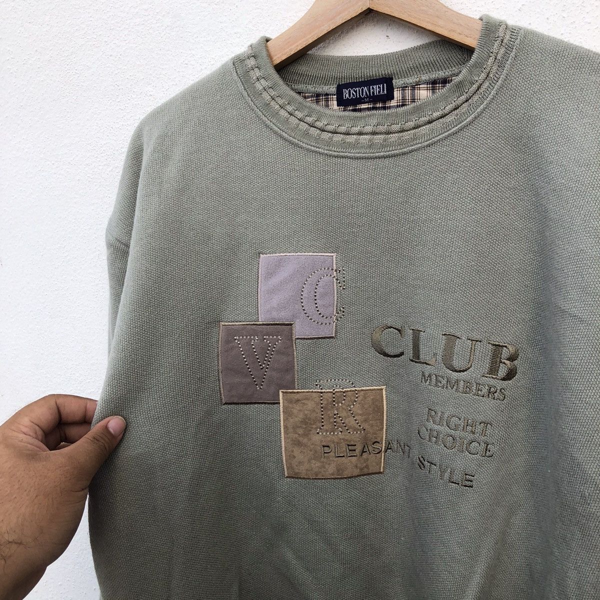 Japanese Brand VINTAGE BOSTON FIELI SWEATSHIRT EMBROIDERED BIG LOGO Size US M / EU 48-50 / 2 - 5 Thumbnail
