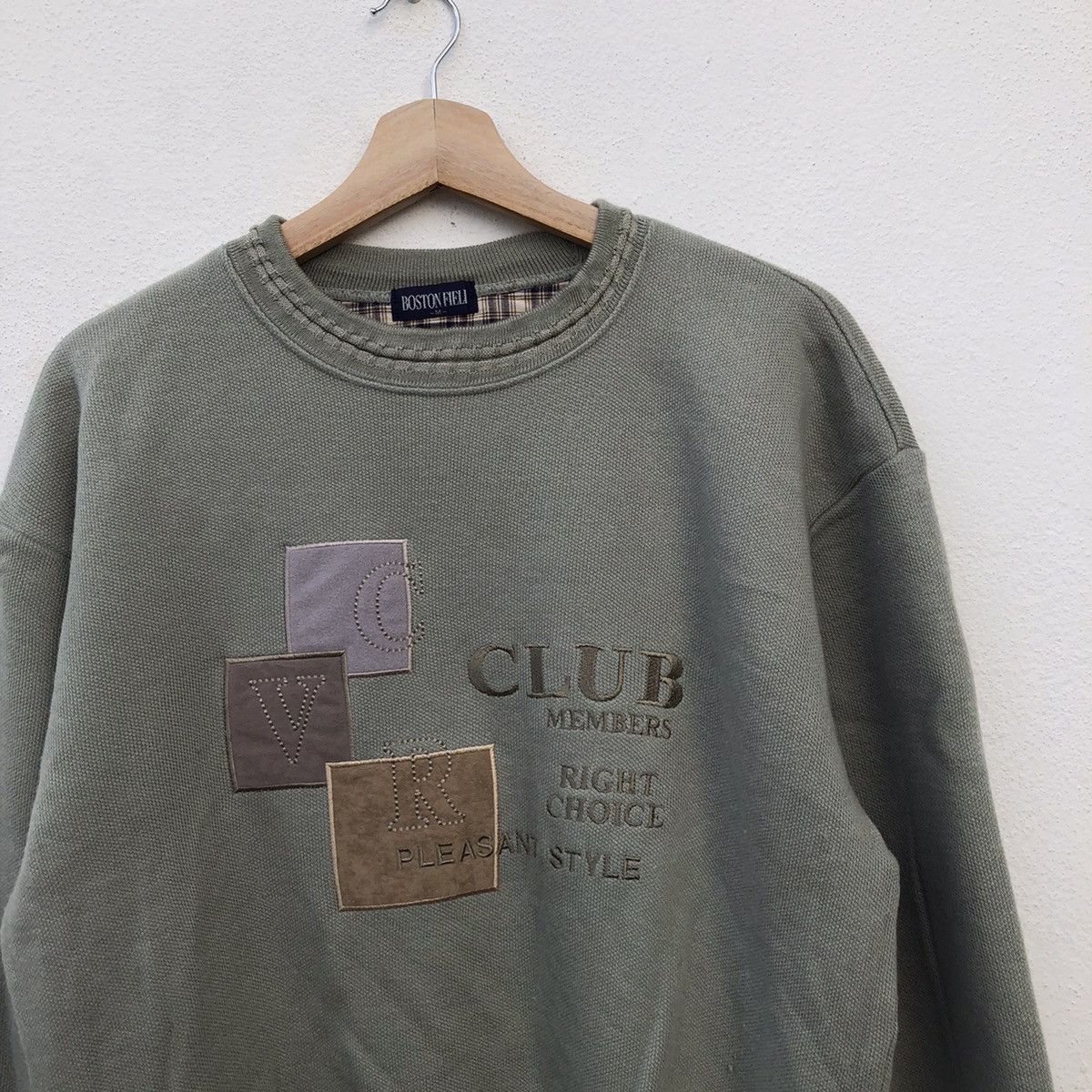 Japanese Brand VINTAGE BOSTON FIELI SWEATSHIRT EMBROIDERED BIG LOGO Size US M / EU 48-50 / 2 - 3 Thumbnail