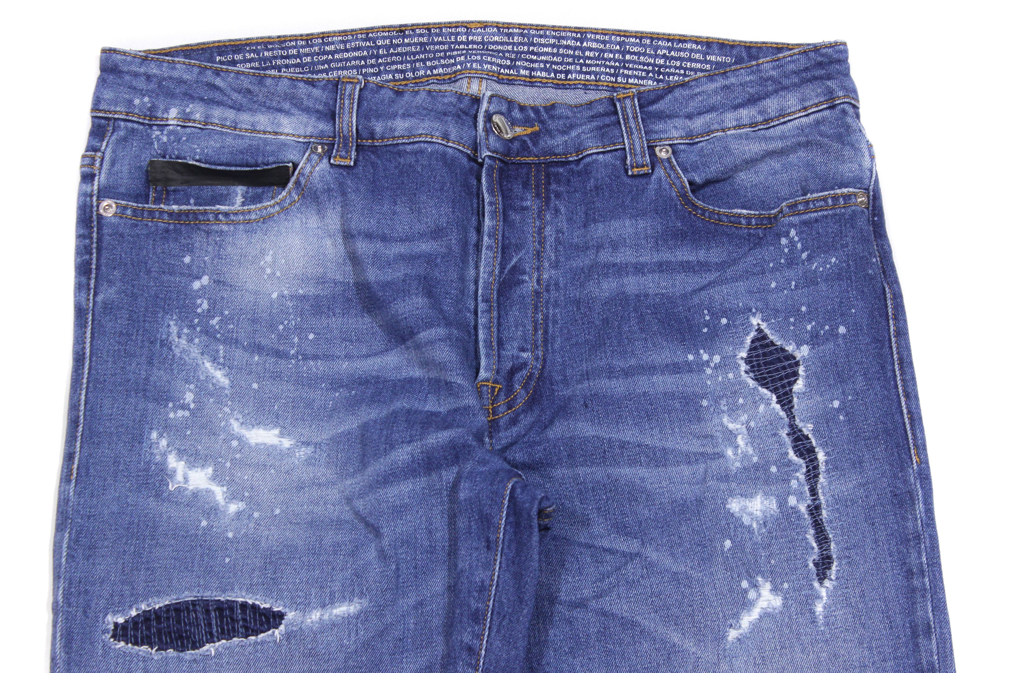 Marcelo Burlon Painter Distressed Jeans Size US 34 / EU 50 - 3 Thumbnail