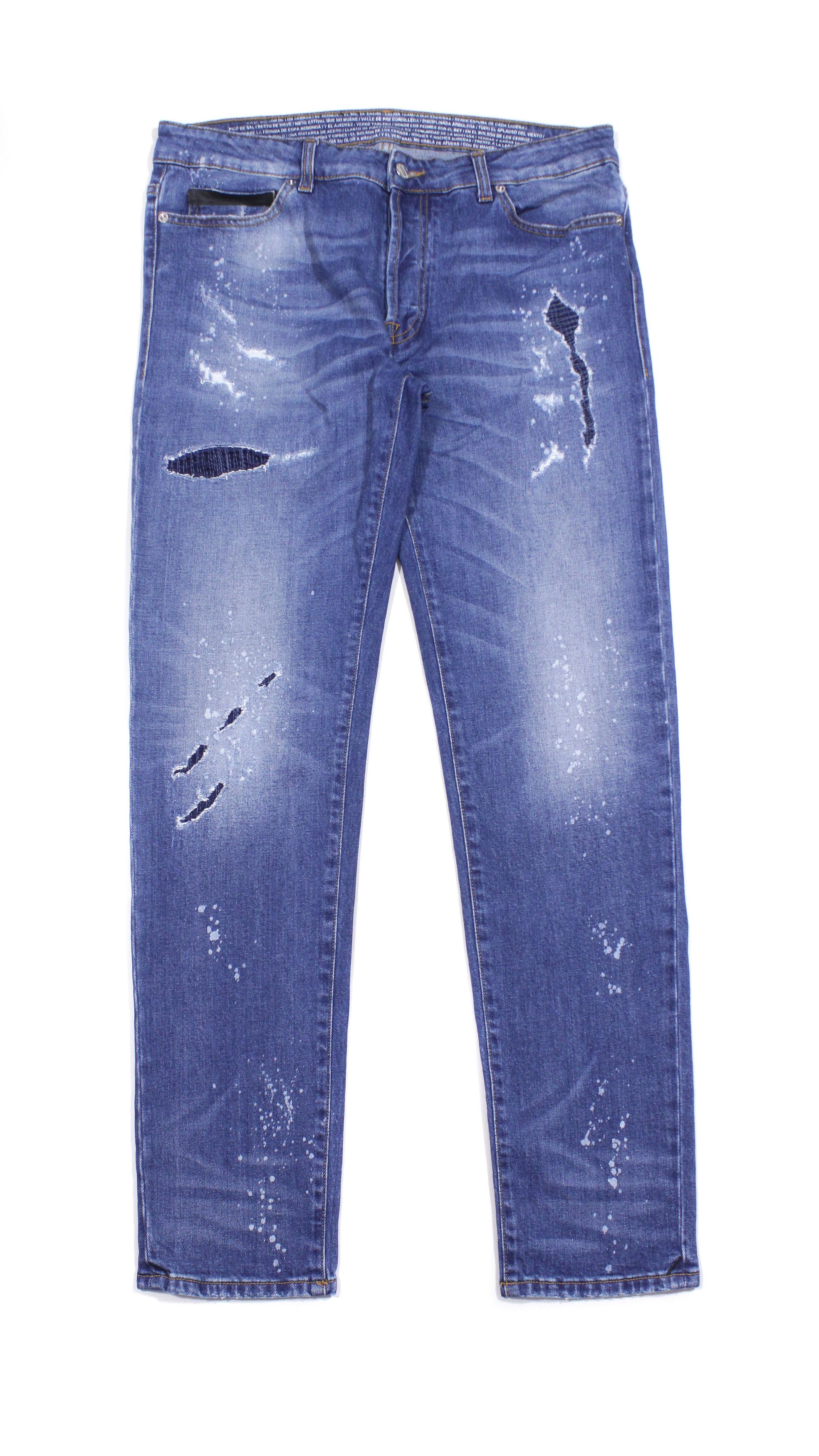 Marcelo Burlon Painter Distressed Jeans Size US 34 / EU 50 - 1 Thumbnail