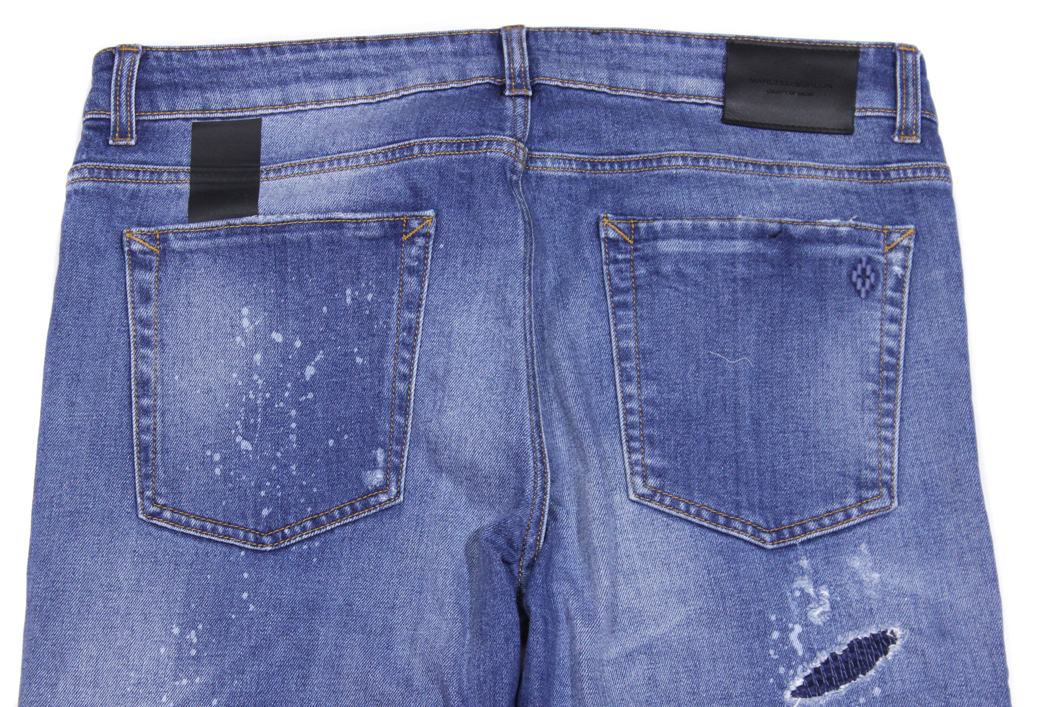 Marcelo Burlon Painter Distressed Jeans Size US 34 / EU 50 - 4 Thumbnail