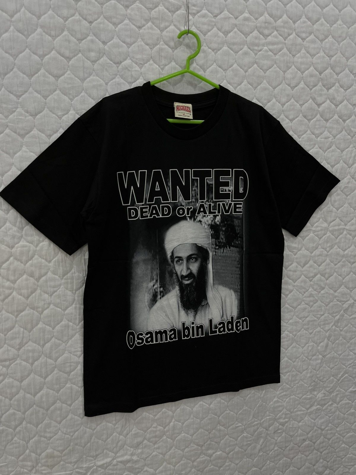 Vintage E. VINTAGE OSAMA LADEN (WANTED DEAD OR ALIVE) Size US M / EU 48-50 / 2 - 2 Thumbnail