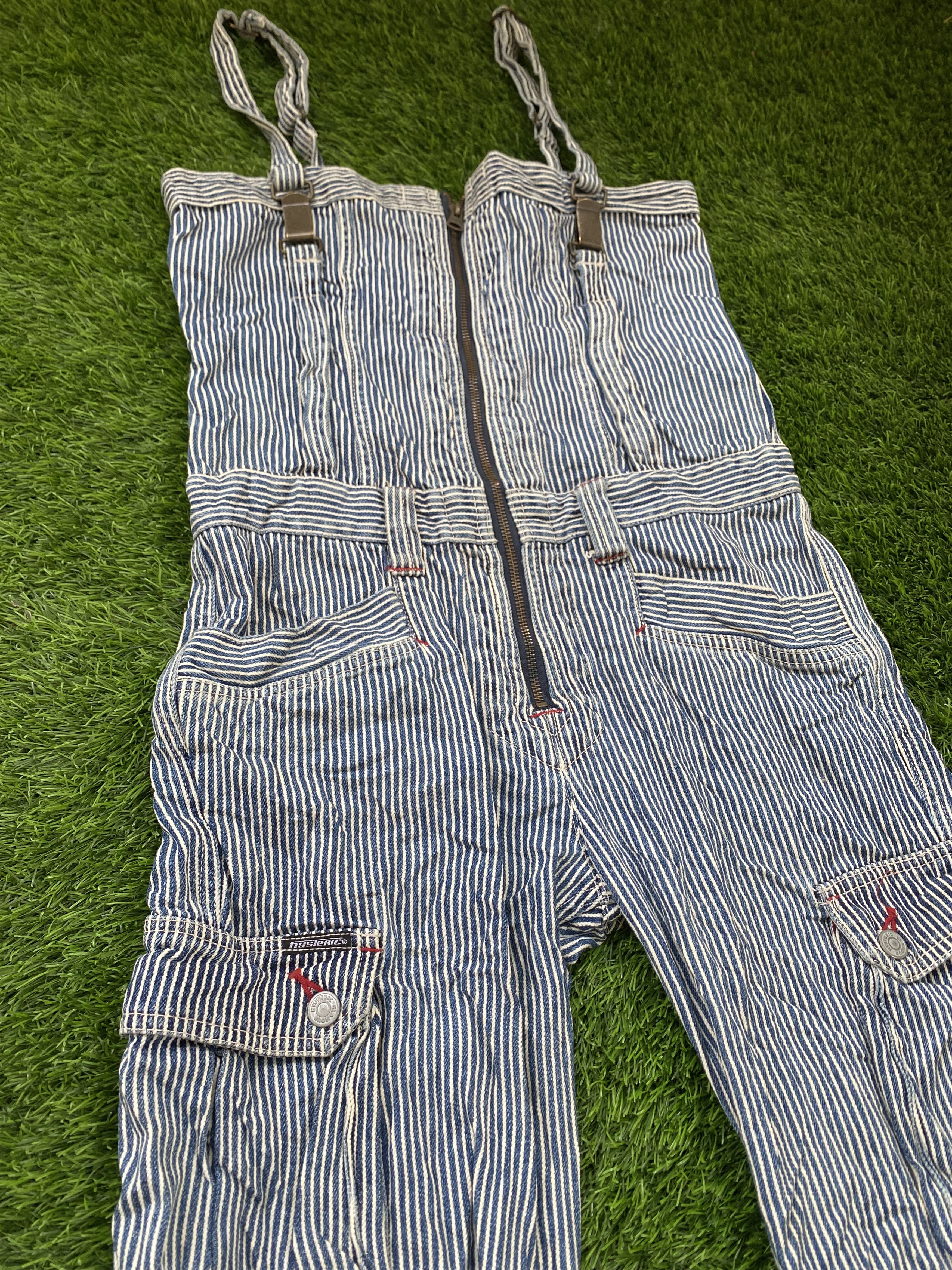 Hysteric Glamour Vintage Hysteric Glamour Hickory Overall Striped Workwear Size US 31 - 6 Thumbnail