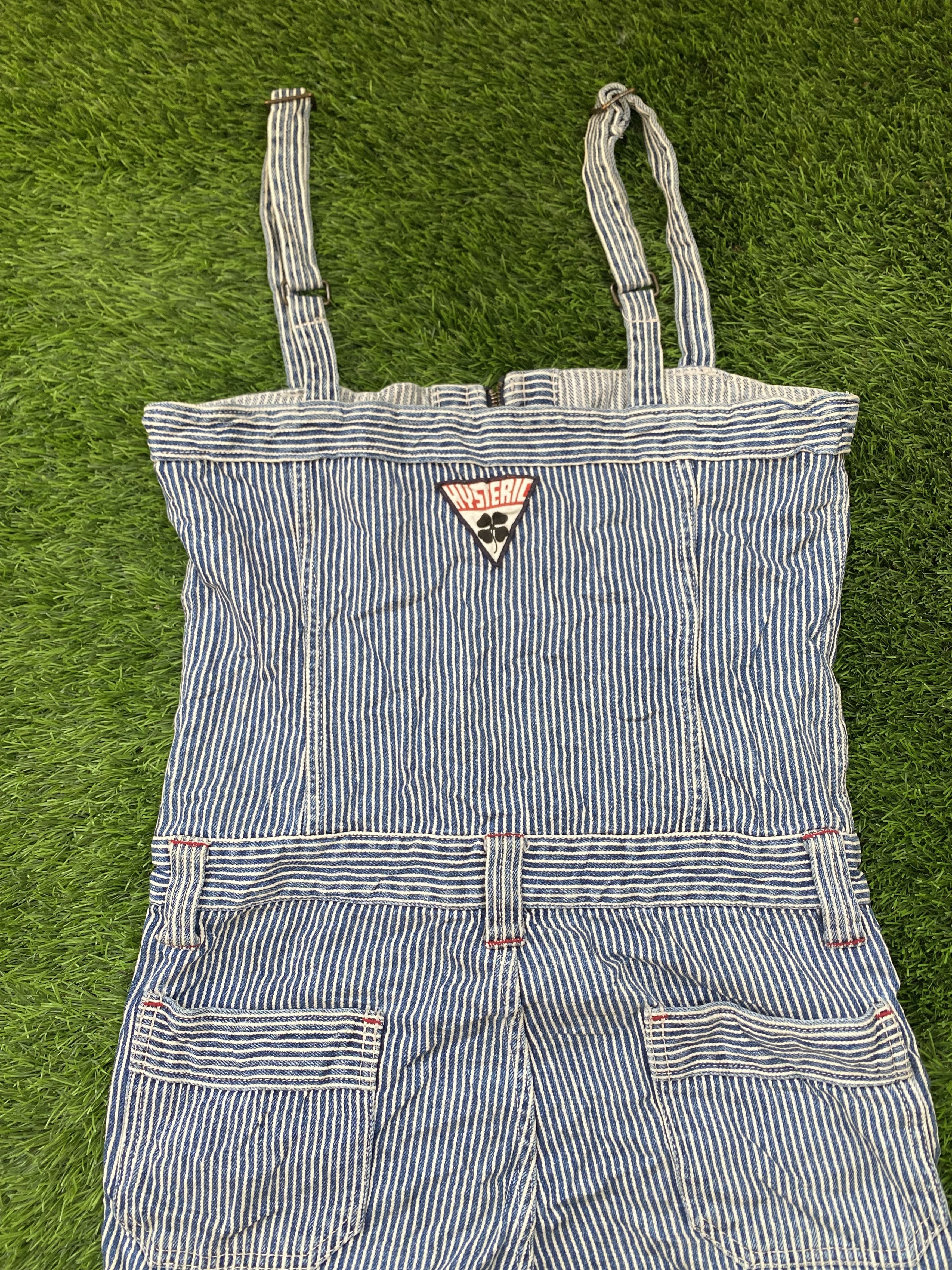 Hysteric Glamour Vintage Hysteric Glamour Hickory Overall Striped Workwear Size US 31 - 3 Thumbnail