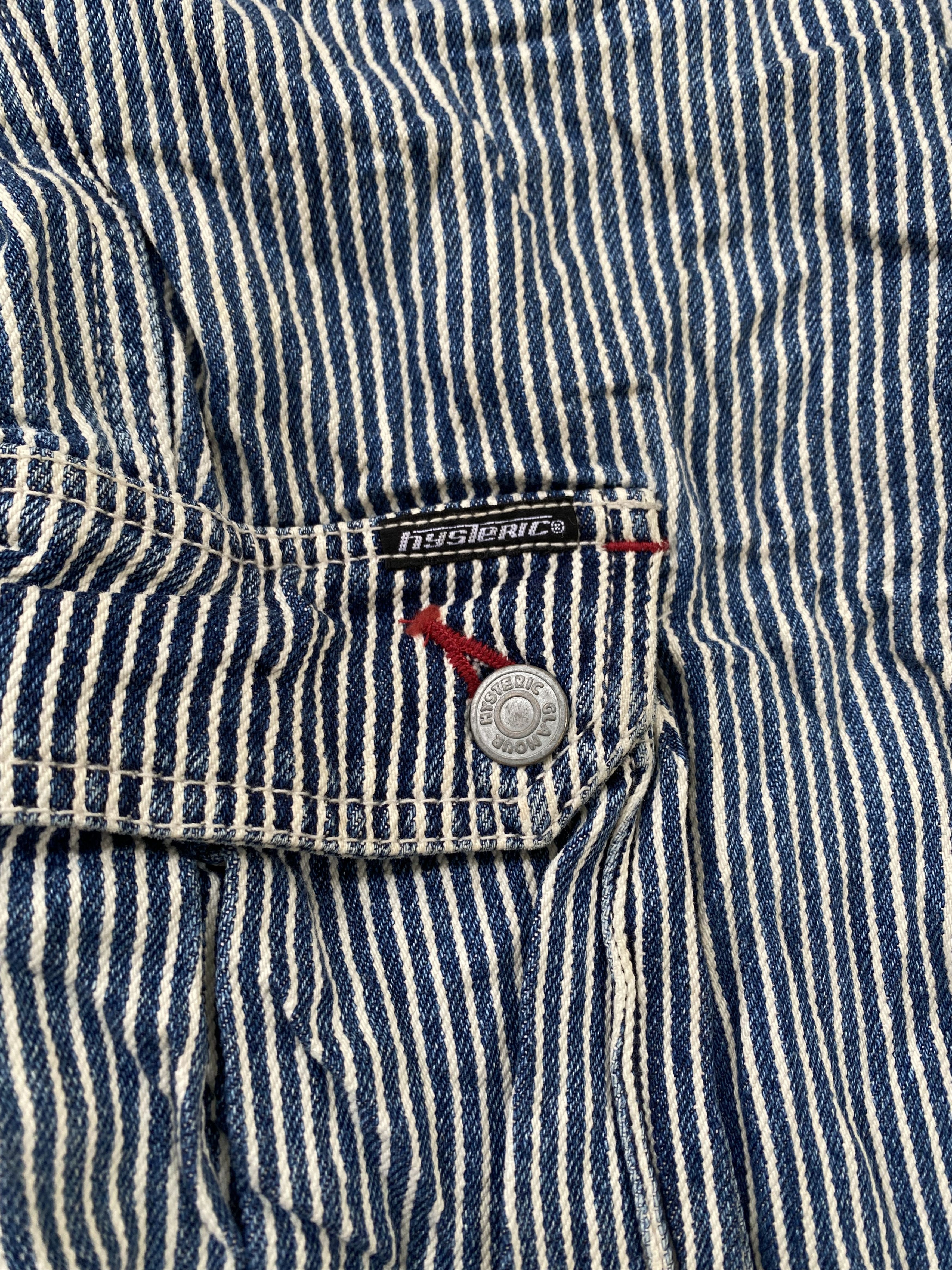 Hysteric Glamour Vintage Hysteric Glamour Hickory Overall Striped Workwear Size US 31 - 5 Thumbnail