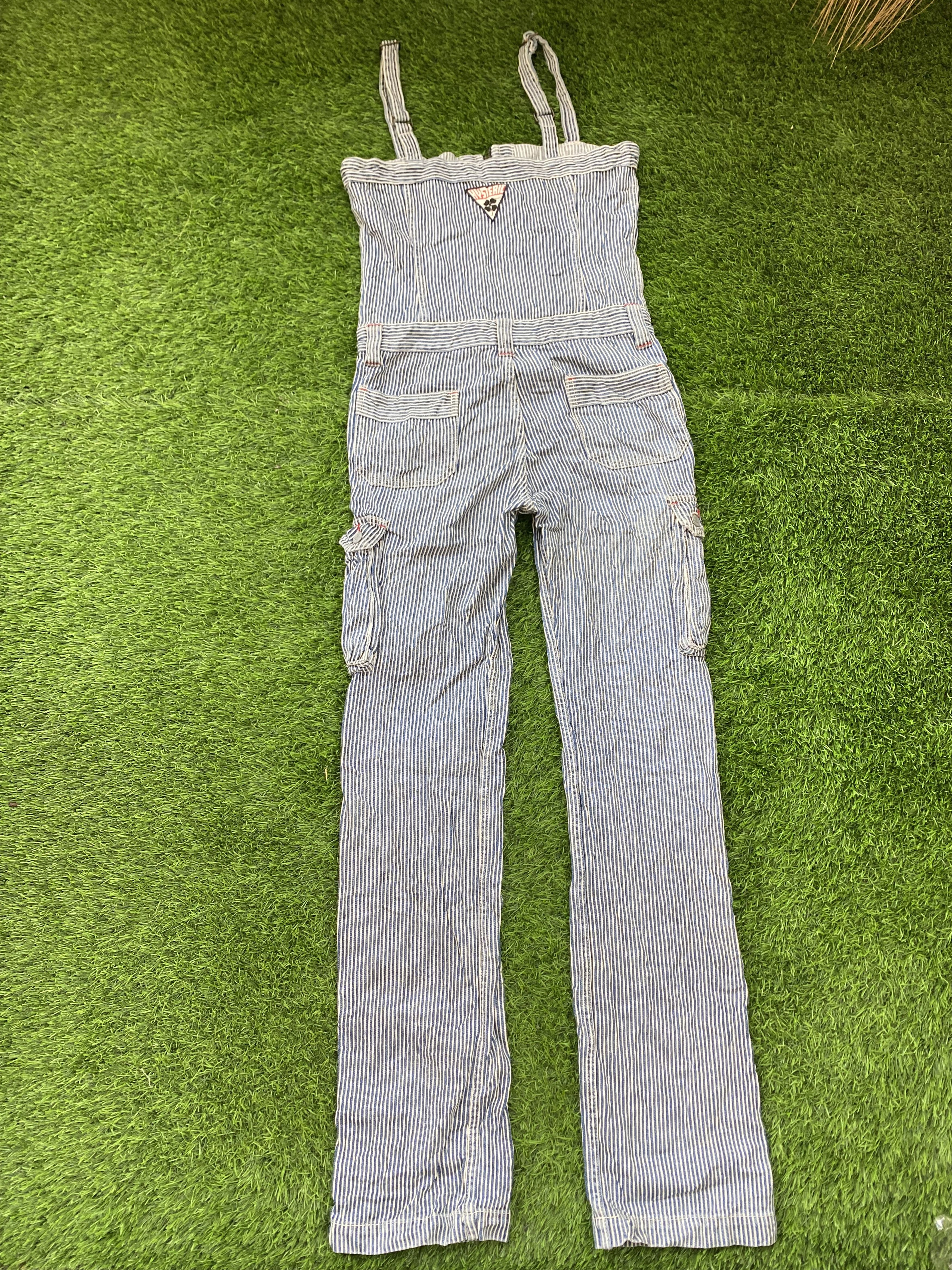 Hysteric Glamour Vintage Hysteric Glamour Hickory Overall Striped Workwear Size US 31 - 1 Thumbnail
