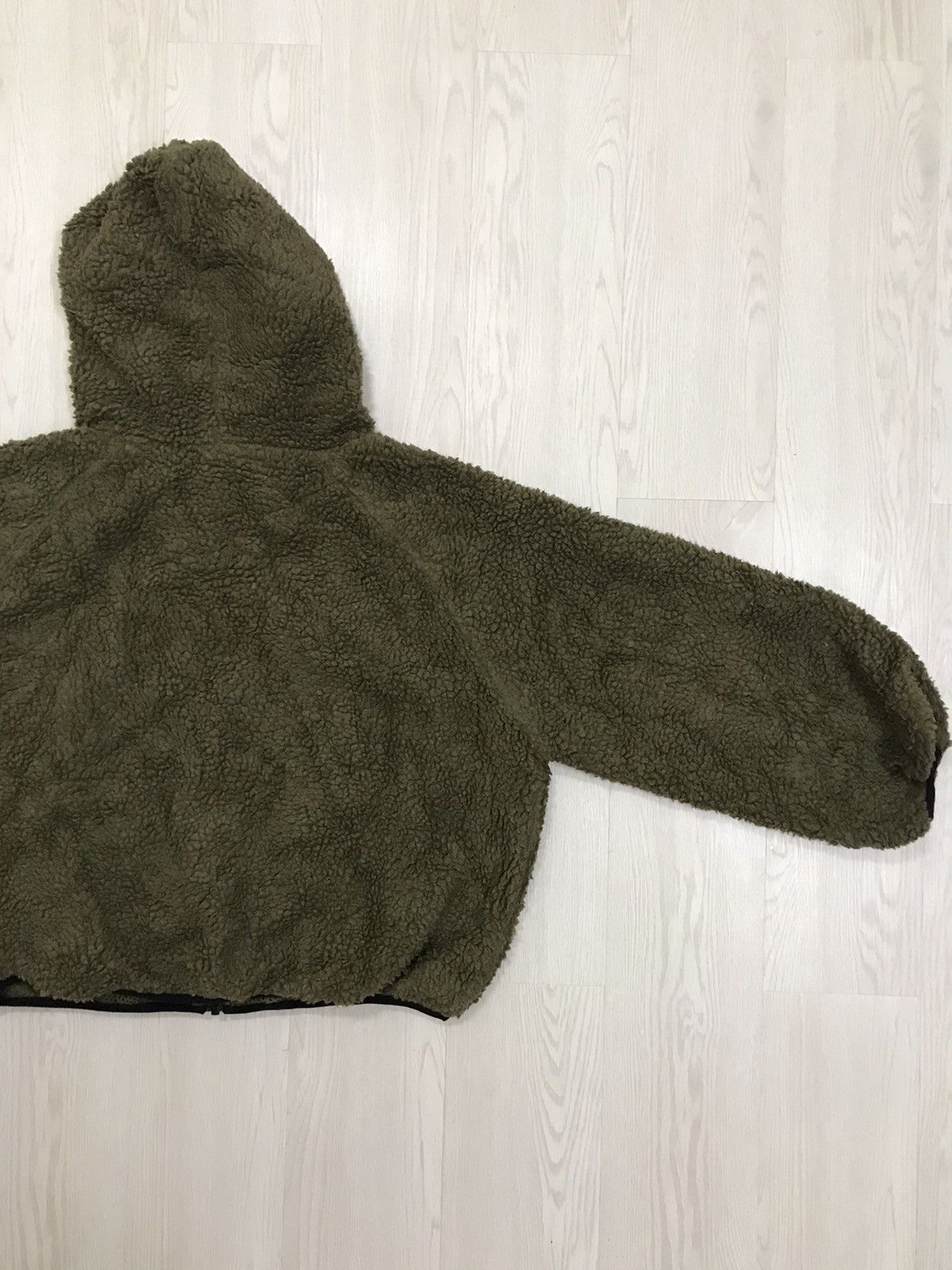 Japanese Brand × Vintage Vintage First Down Deep Pile Sherpa Jacket Military Hoodie Size US L / EU 52-54 / 3 - 9 Thumbnail