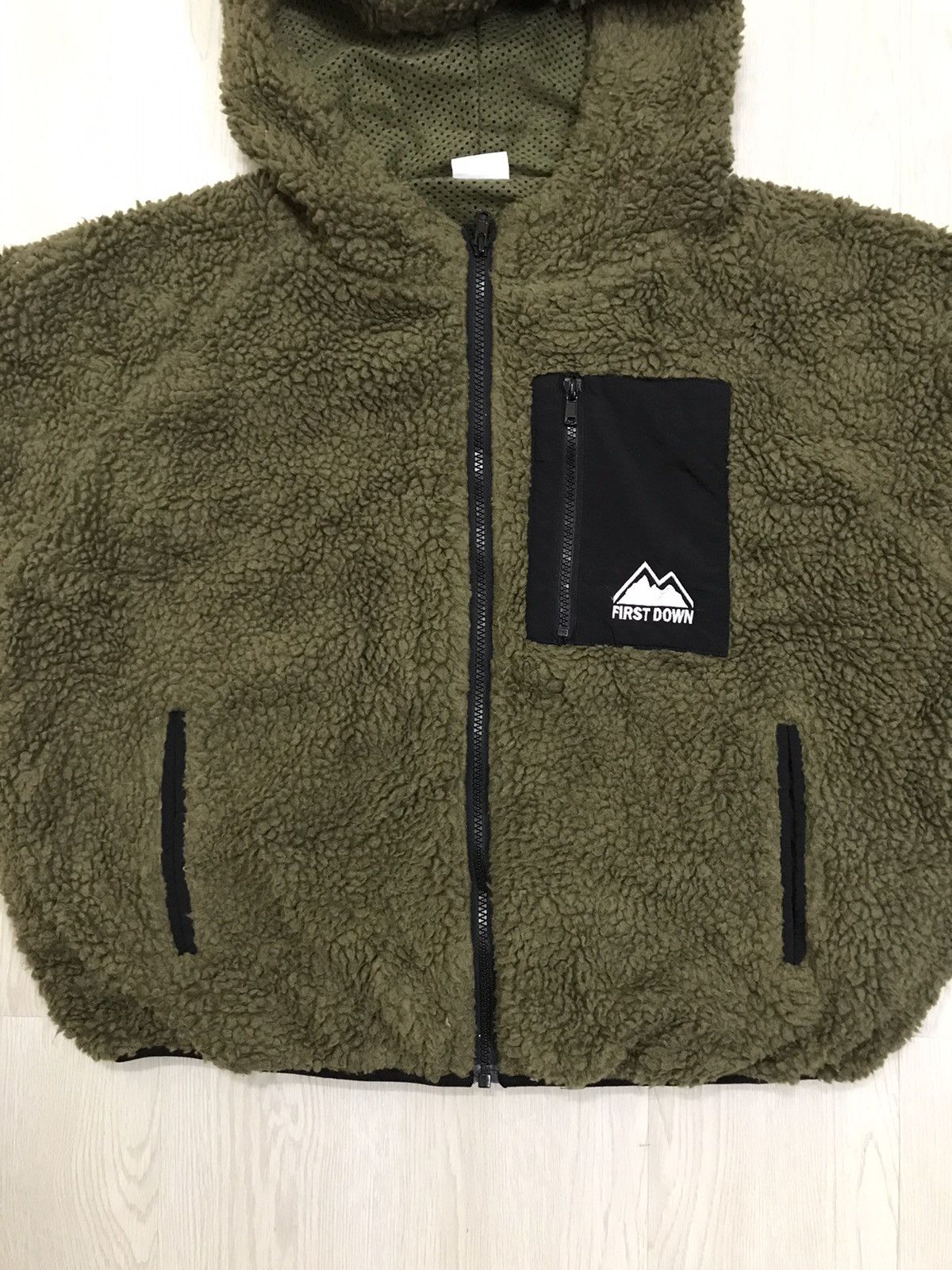 Japanese Brand × Vintage Vintage First Down Deep Pile Sherpa Jacket Military Hoodie Size US L / EU 52-54 / 3 - 5 Thumbnail