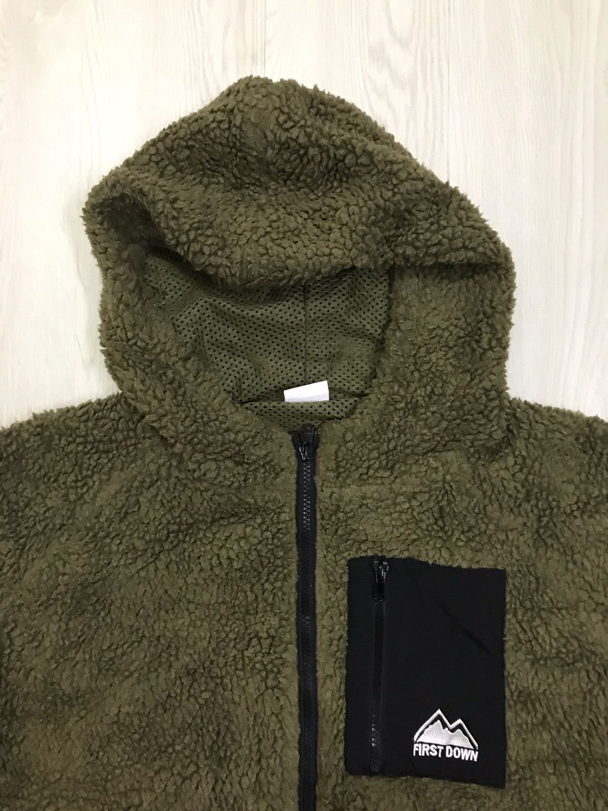 Japanese Brand × Vintage Vintage First Down Deep Pile Sherpa Jacket Military Hoodie Size US L / EU 52-54 / 3 - 4 Thumbnail