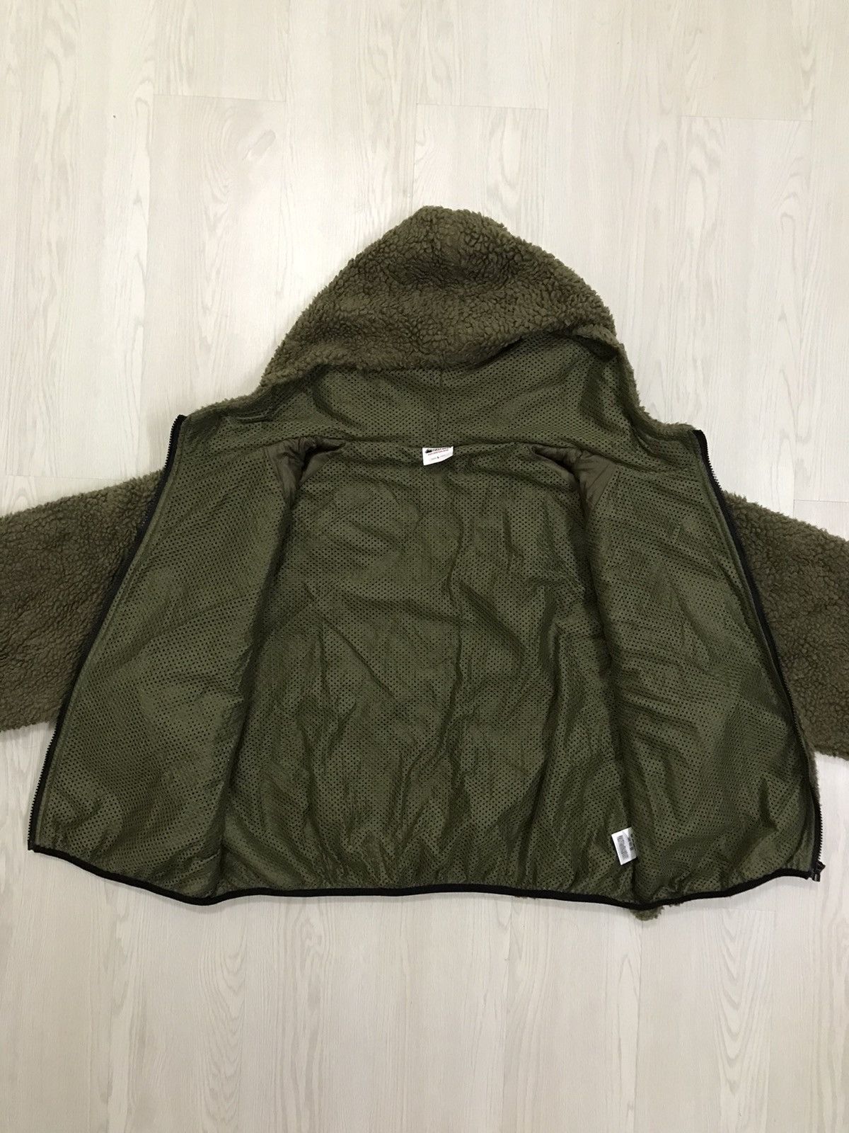 Japanese Brand × Vintage Vintage First Down Deep Pile Sherpa Jacket Military Hoodie Size US L / EU 52-54 / 3 - 10 Thumbnail