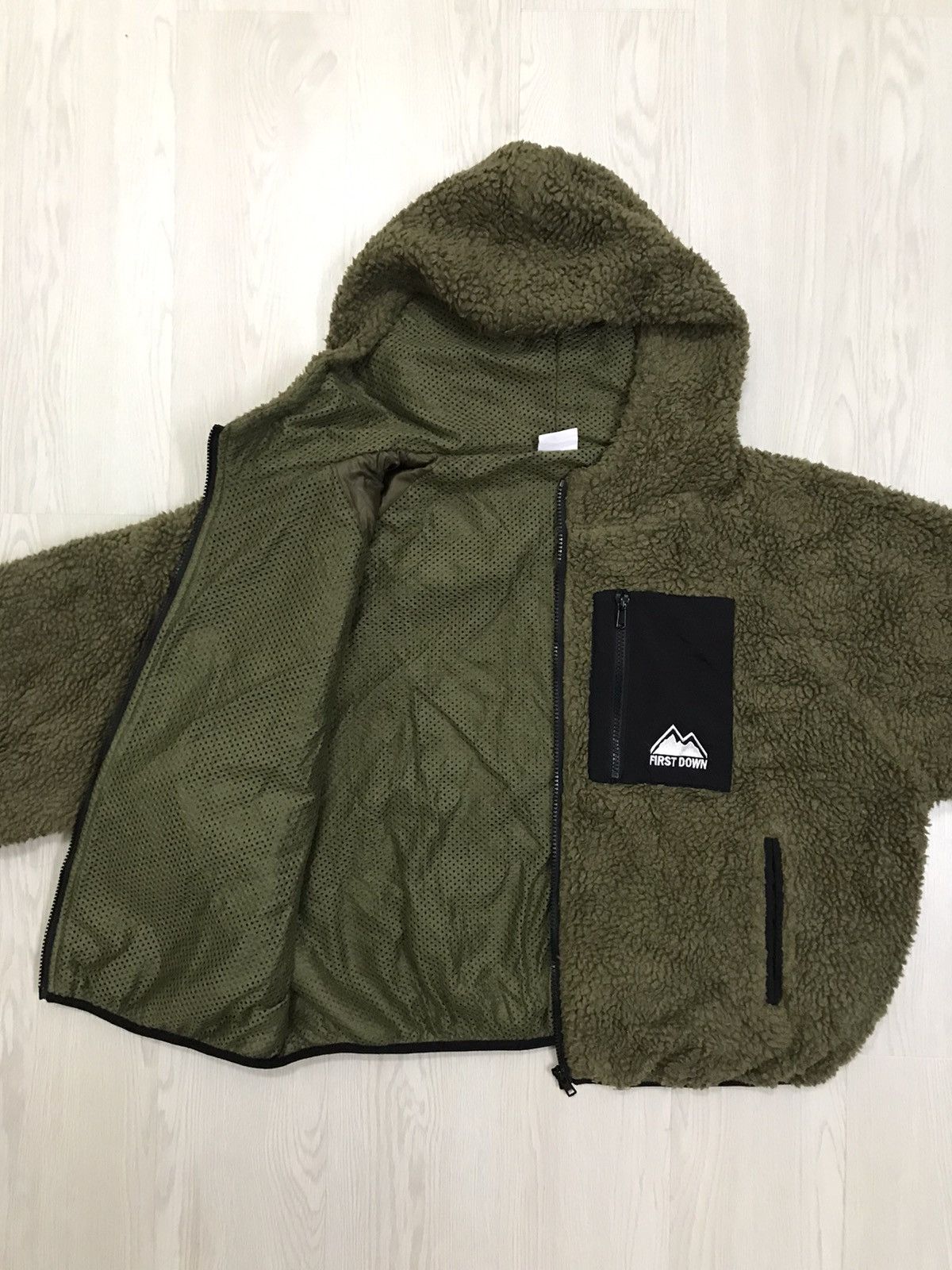 Japanese Brand × Vintage Vintage First Down Deep Pile Sherpa Jacket Military Hoodie Size US L / EU 52-54 / 3 - 3 Thumbnail