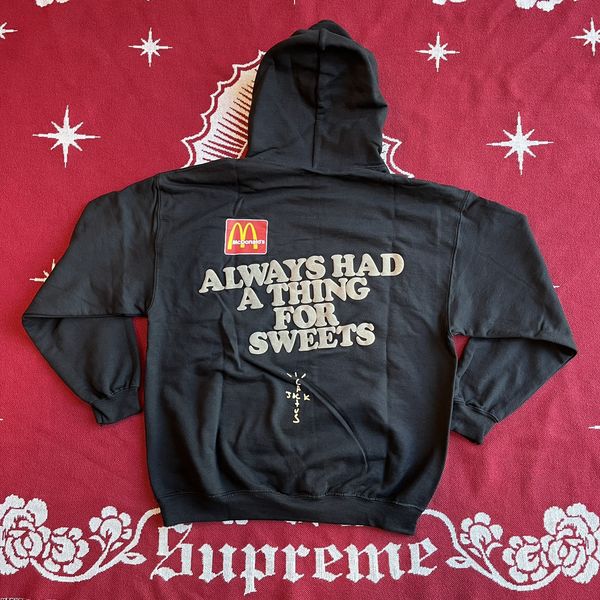 Travis Scott Travis Scott x McDonald s Apple Pie Hoodie Black Size