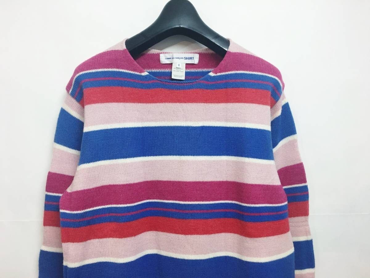 Comme des Garcons × Vintage Comme Des Garçons Striped Knit Size US M / EU 48-50 / 2 - 3 Thumbnail