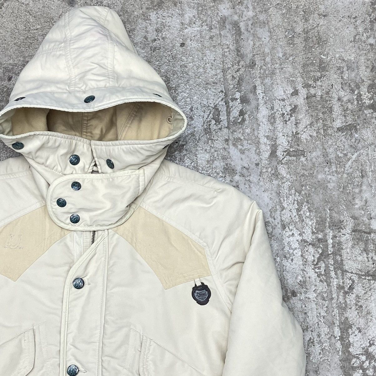Diesel DIESEL MASK HOODED ARCHIVE MULTIPOCKET BOMBER JACKET № 2024 Size L / US 10 / IT 46 - 3 Thumbnail
