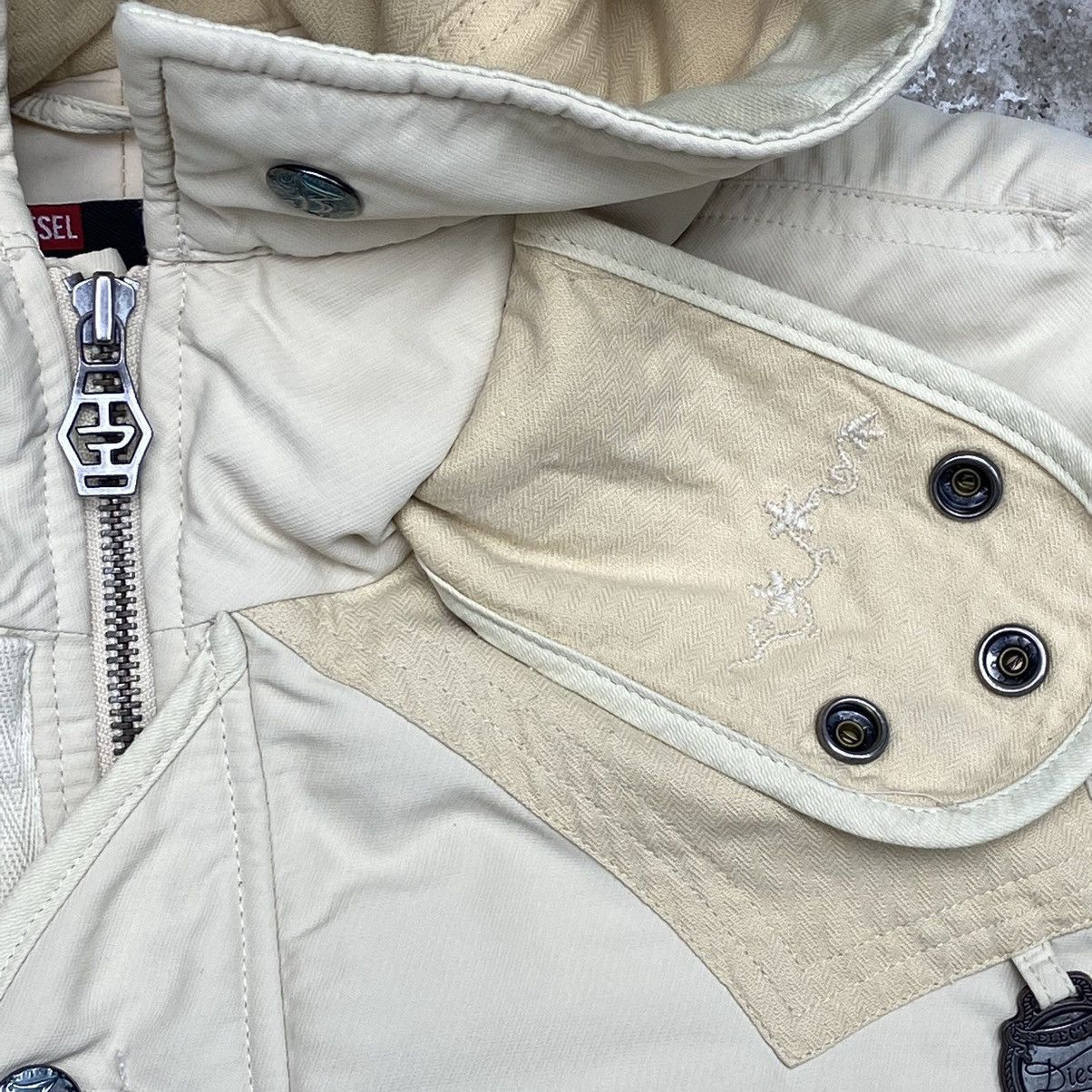 Diesel DIESEL MASK HOODED ARCHIVE MULTIPOCKET BOMBER JACKET № 2024 Size L / US 10 / IT 46 - 4 Thumbnail