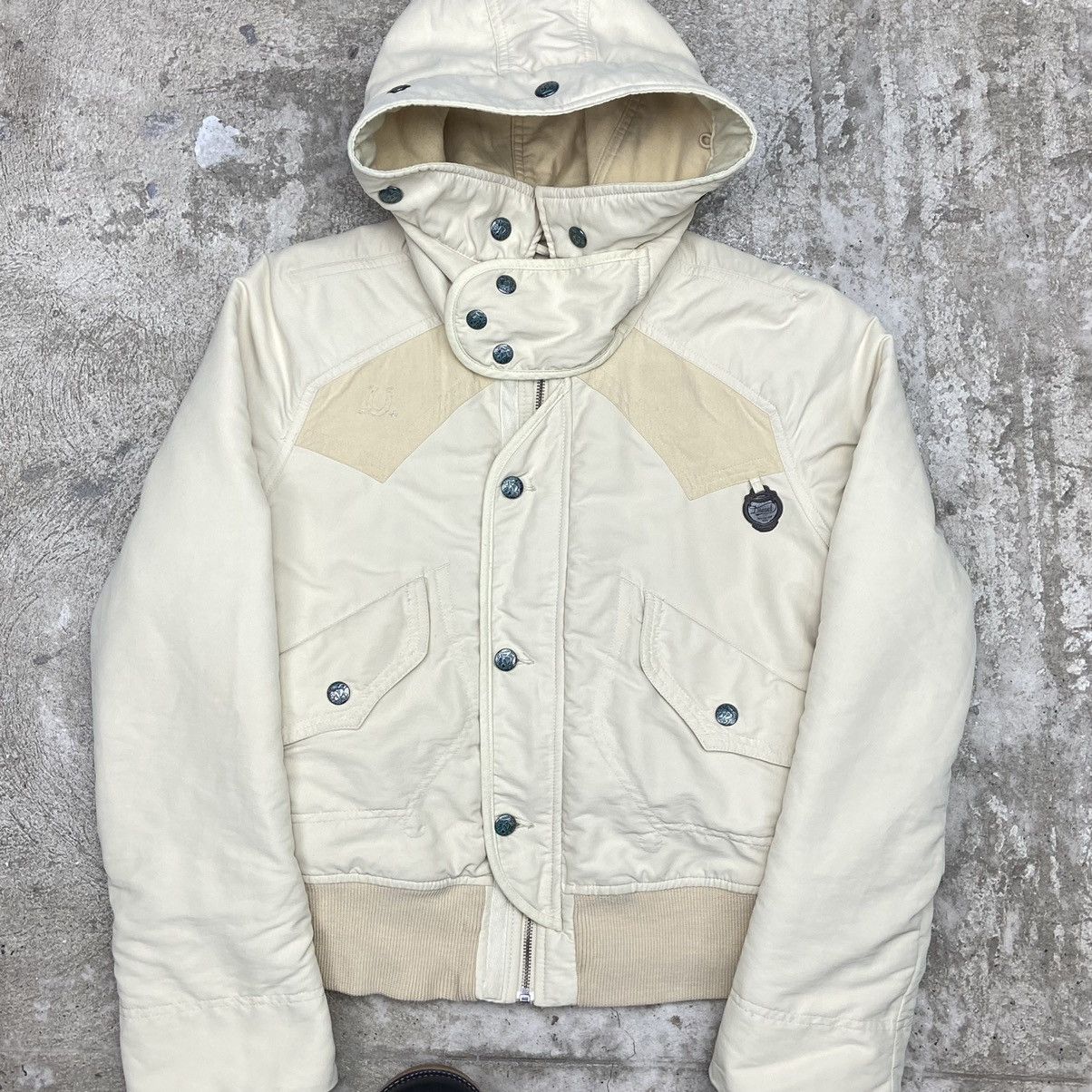 Diesel DIESEL MASK HOODED ARCHIVE MULTIPOCKET BOMBER JACKET № 2024 Size L / US 10 / IT 46 - 2 Thumbnail
