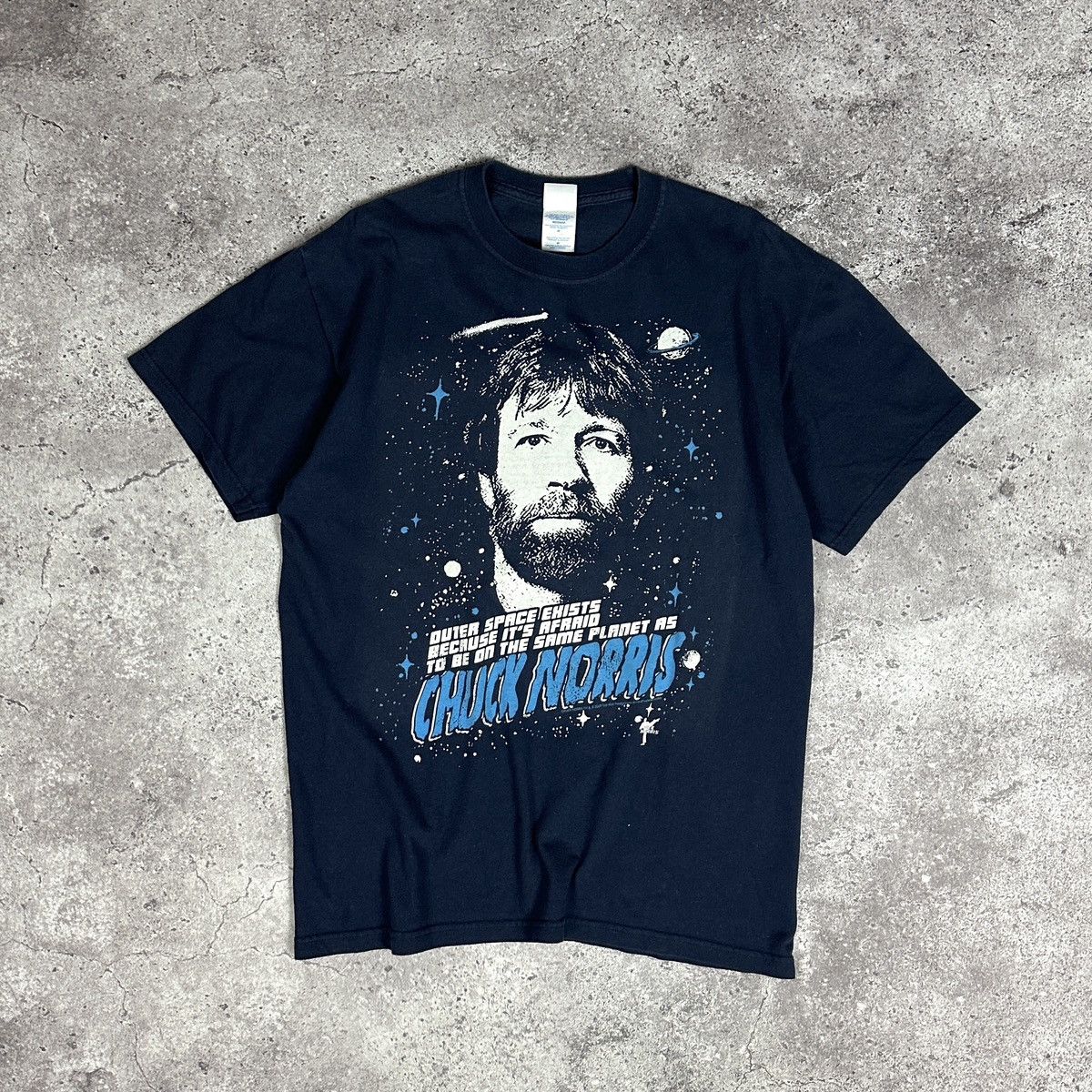 Vintage Vintage 00s Chuck Norris Planet Humor tee Movie Artist Y2K Size US M / EU 48-50 / 2 - 1 Thumbnail