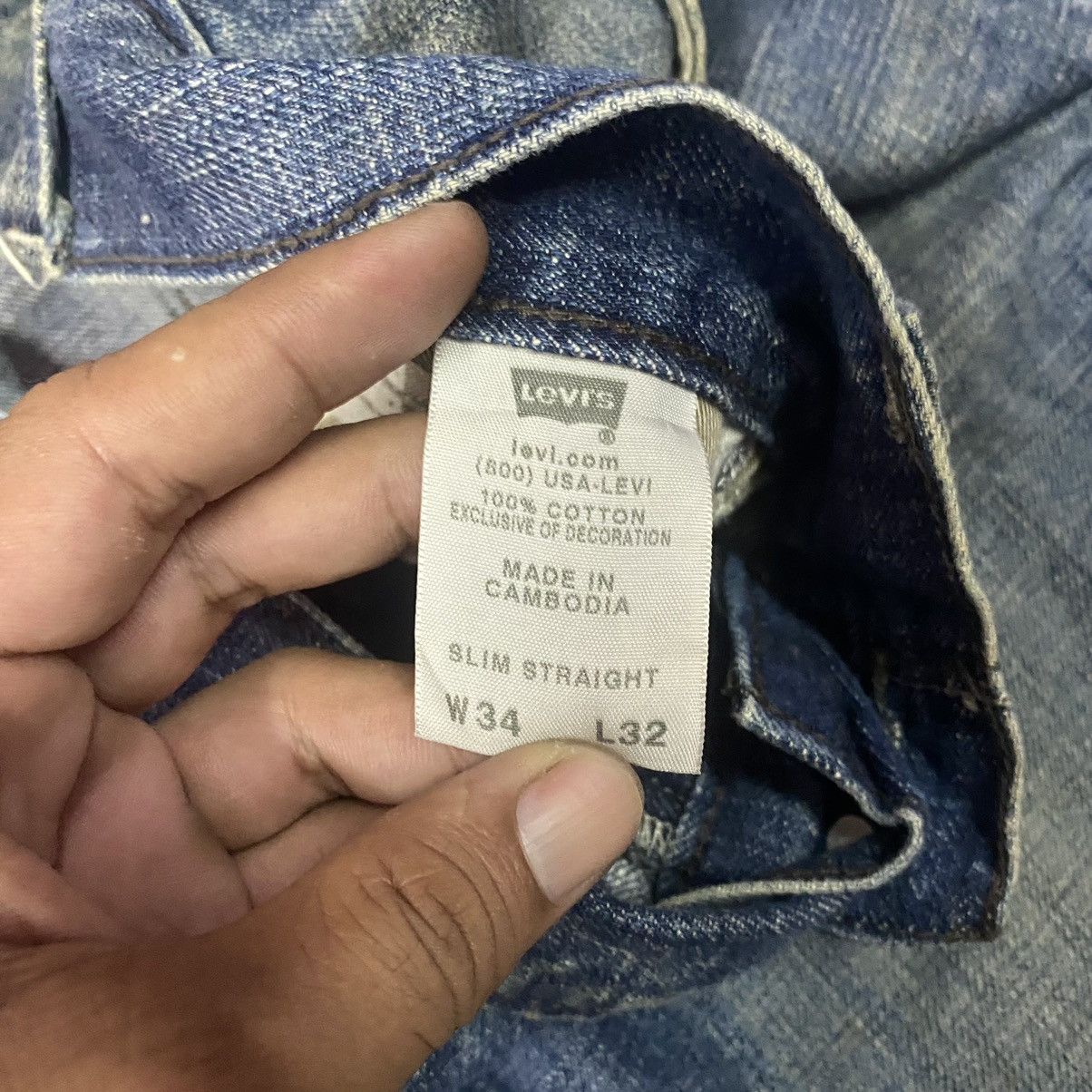 Levi's Vintage Clothing Vintage Levis 514 HoneyComb Stain Denim Jeans Size US 34 / EU 50 - 8 Thumbnail