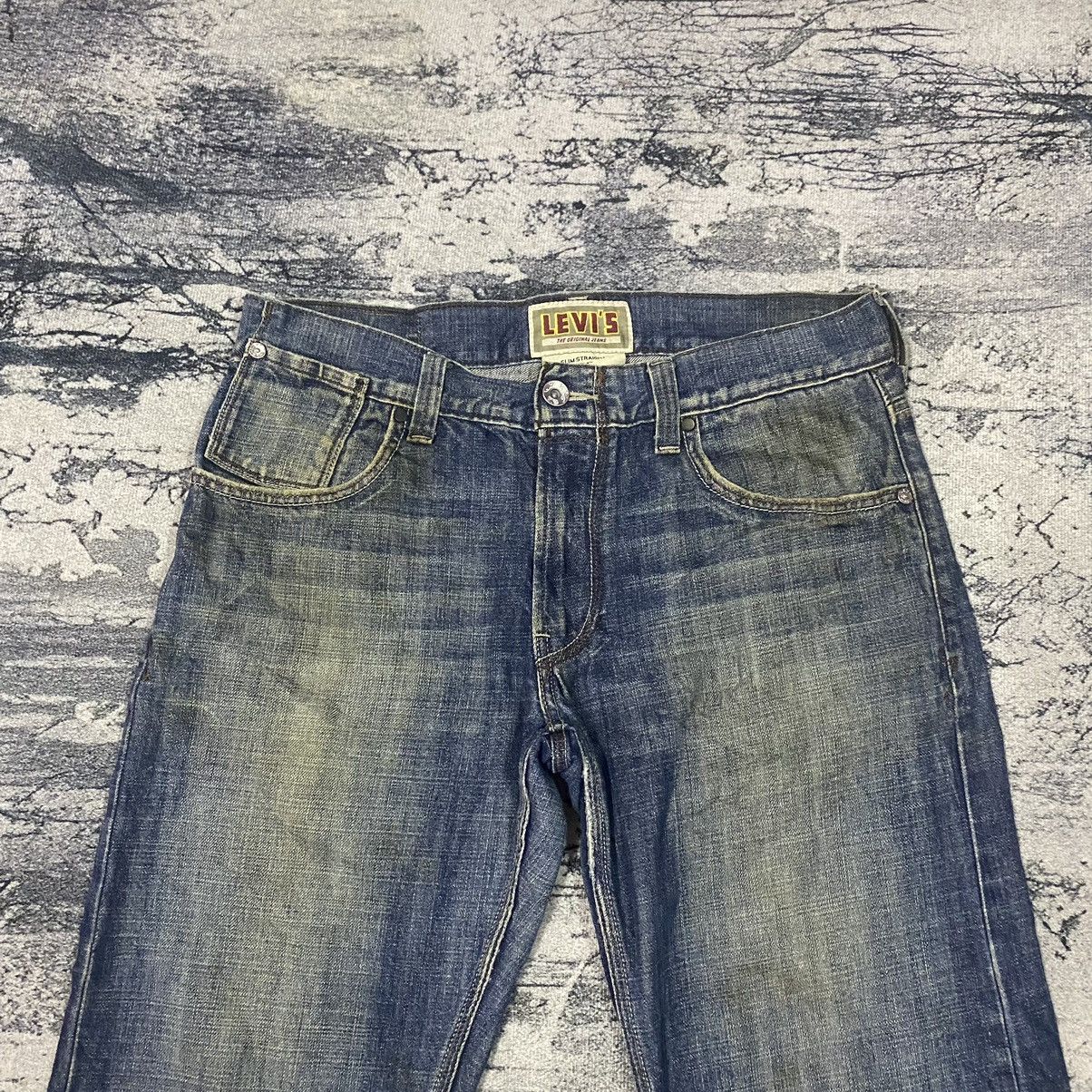 Levi's Vintage Clothing Vintage Levis 514 HoneyComb Stain Denim Jeans Size US 34 / EU 50 - 3 Thumbnail