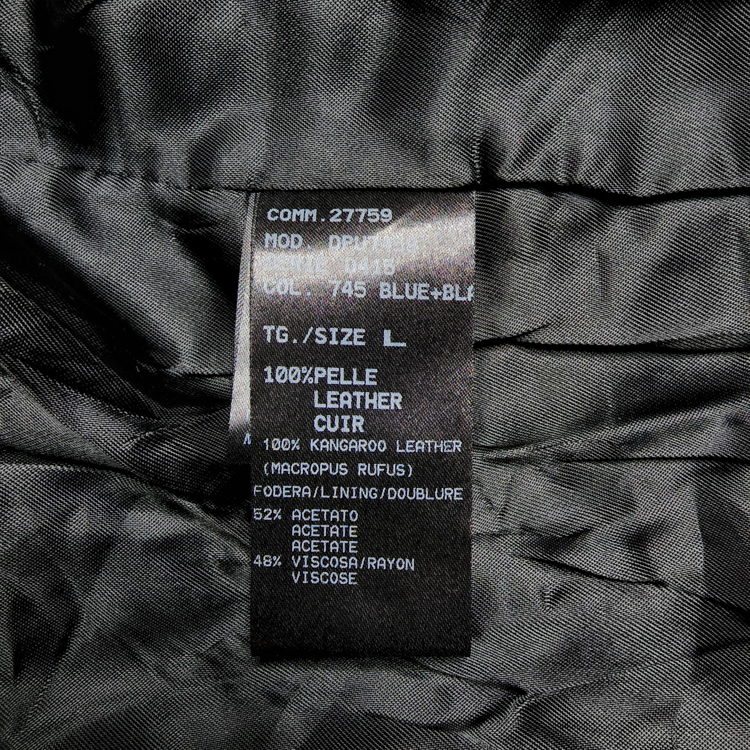 Drome Drome - Guidi Kangaroo Leather Racer Jacket Size US M / EU 48-50 / 2 - 6 Thumbnail