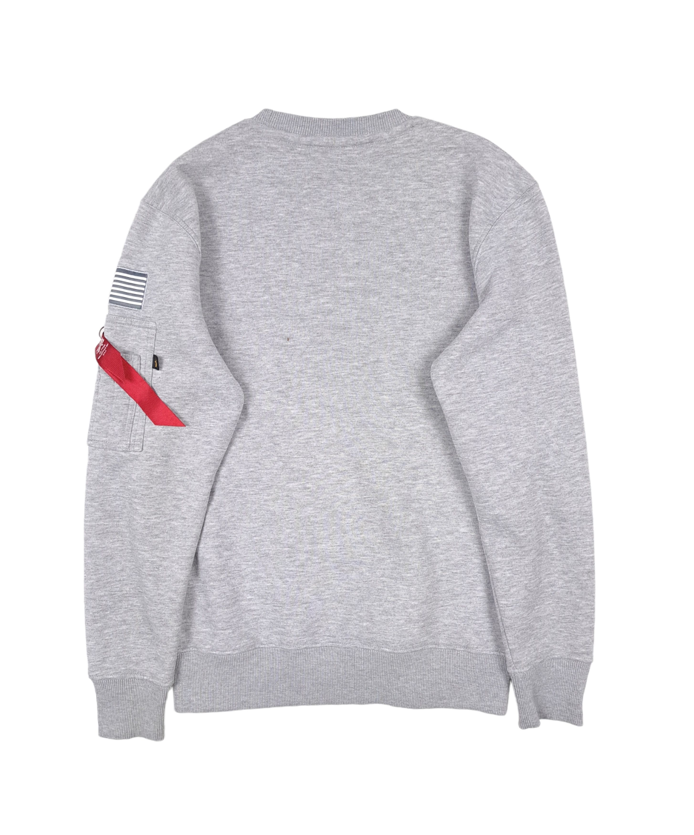 Alpha Industries Alpha Industries Big Logo Gray Sweatshirt Hoodie Crewneck Size US S / EU 44-46 / 1 - 2 Thumbnail